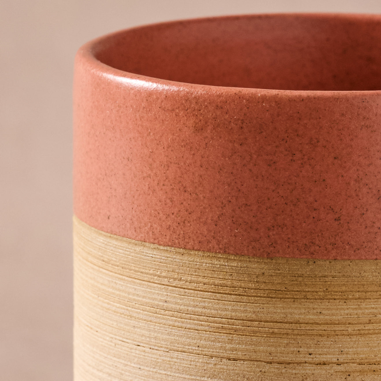 Kaksa Etched Ceramic Mug - Salmon