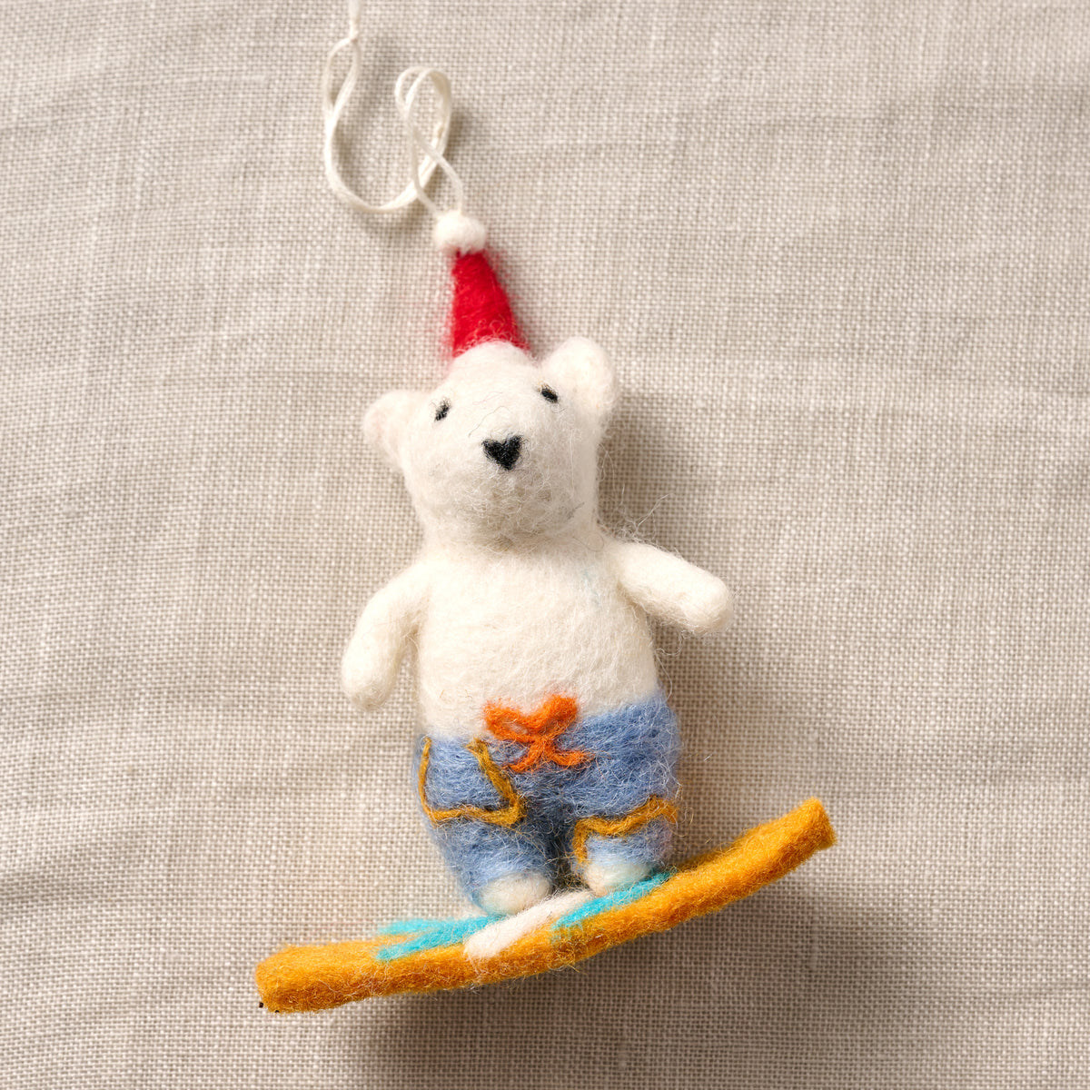 Bonjai Surfing Bear Ornament