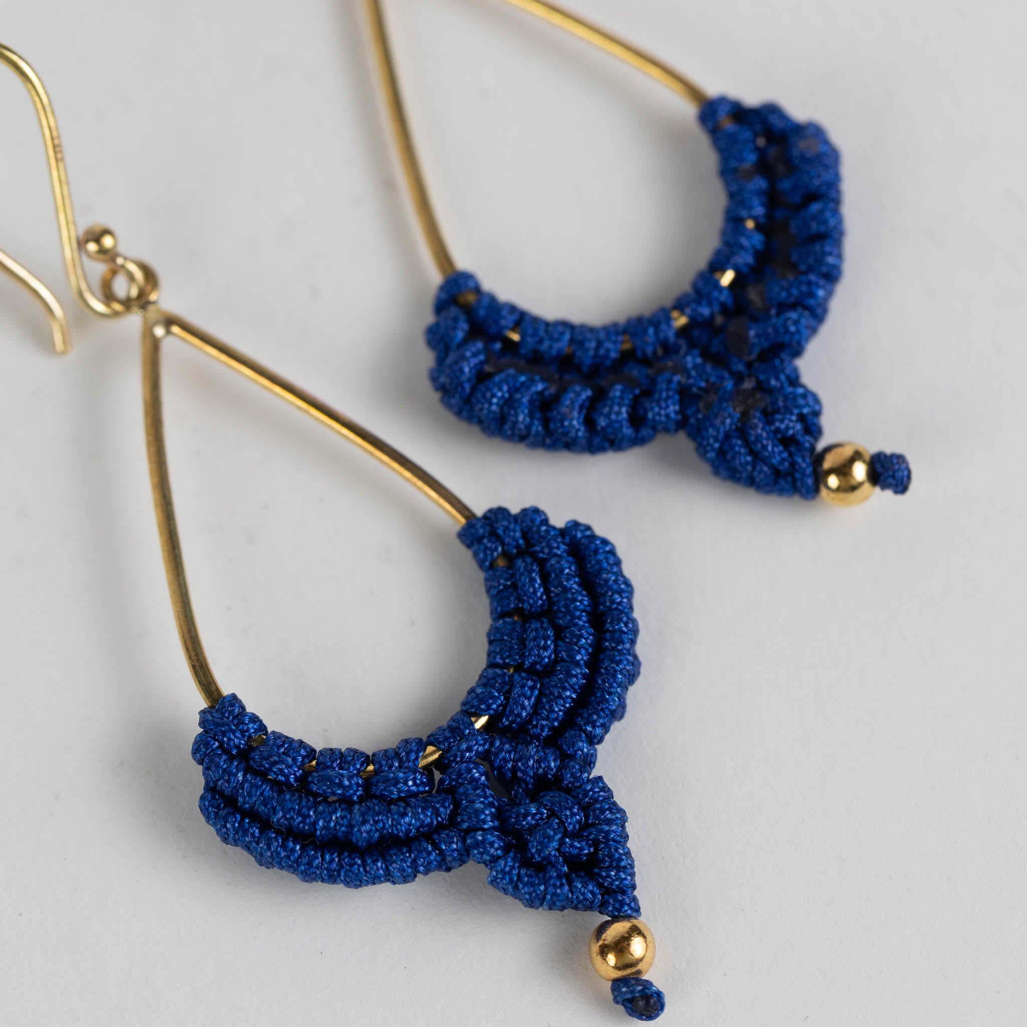 Macrame Rain Drop Earrings - Ten Thousand Villages