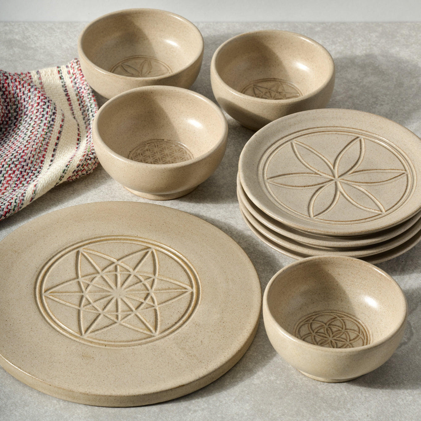 Sacred Geometry Dipping Bowl - Seed of Life - Ten Thousand Villages