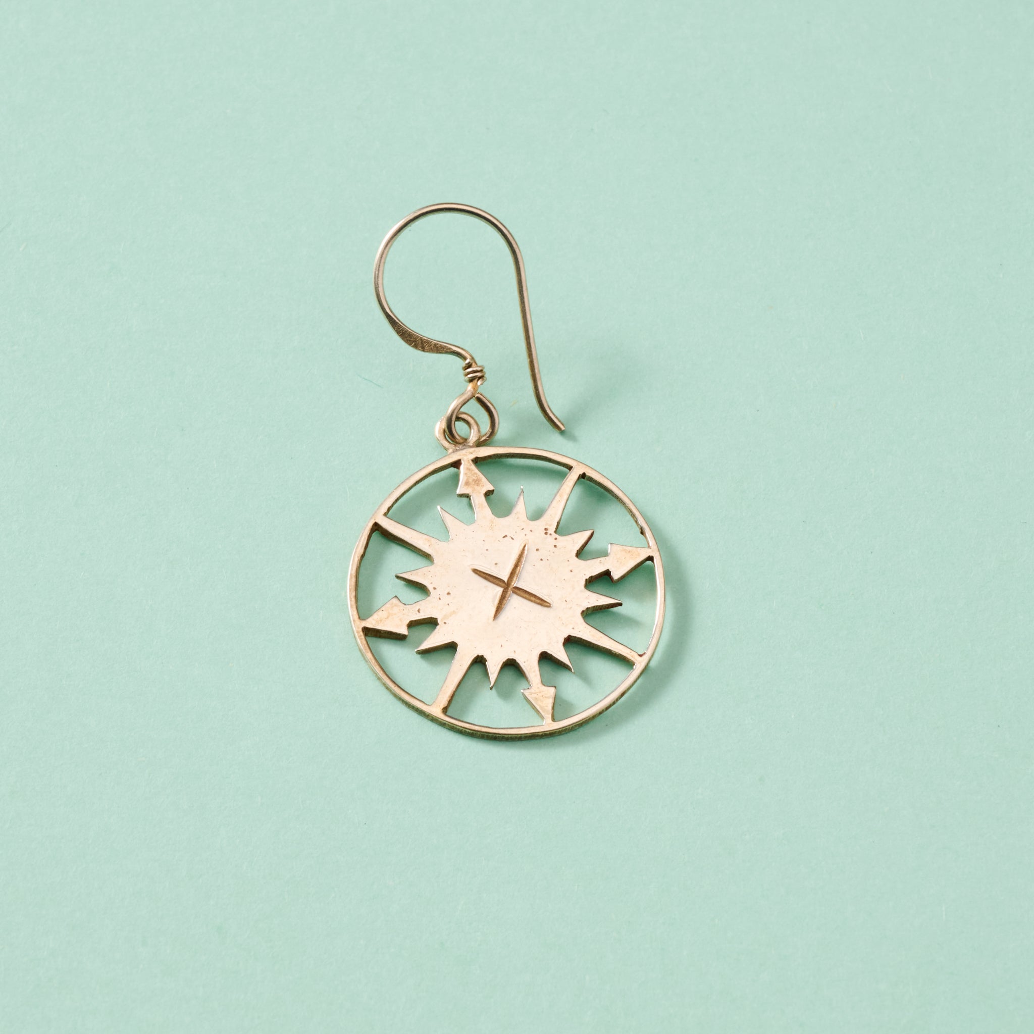 Lazimpat Compass Sun Earrings