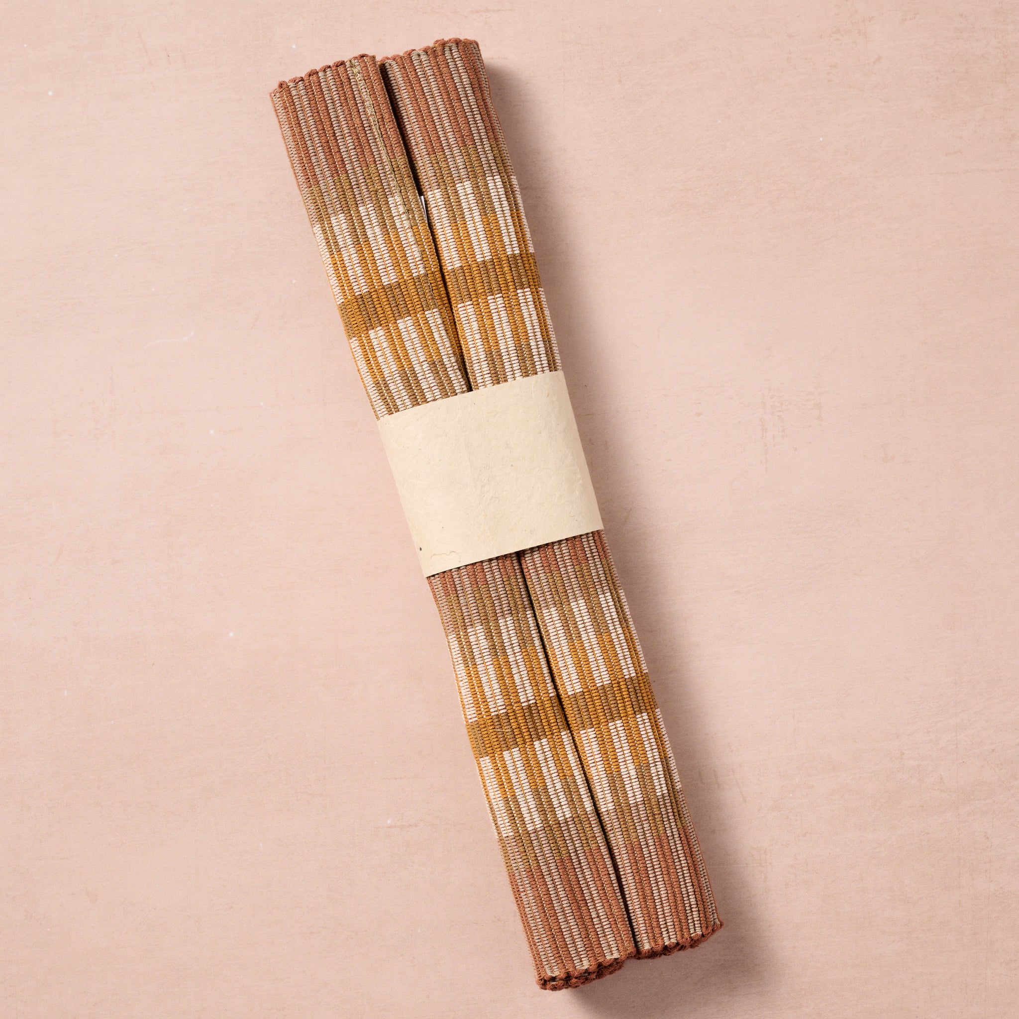 Khana Handloomed Cotton Placemat Set of 2 - Brown