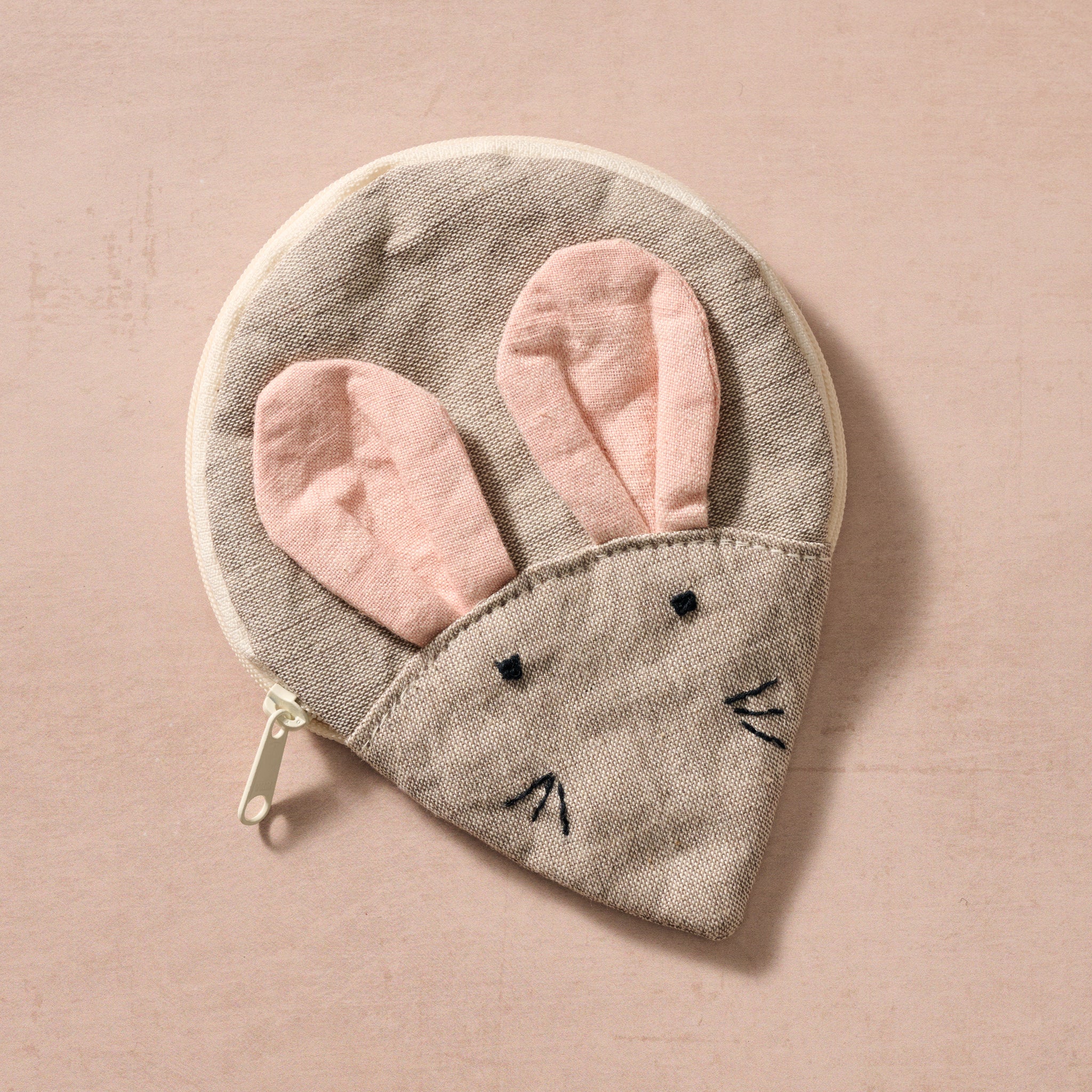 Munci Mouse Cotton Coin Purse - Ten Thousand Villages
