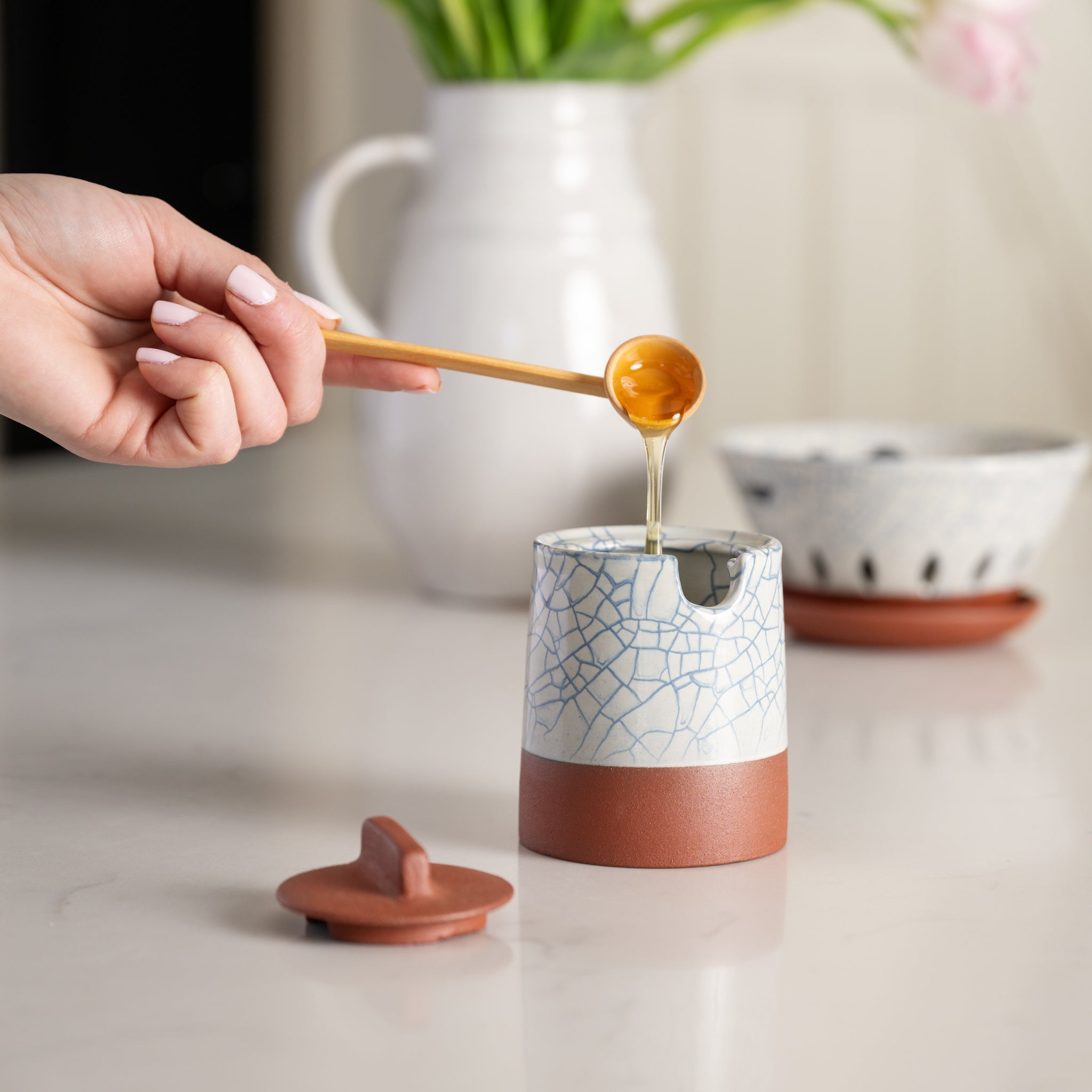 Ten Thousand Villages Ciya Honey Pot - Thumbnail 4
