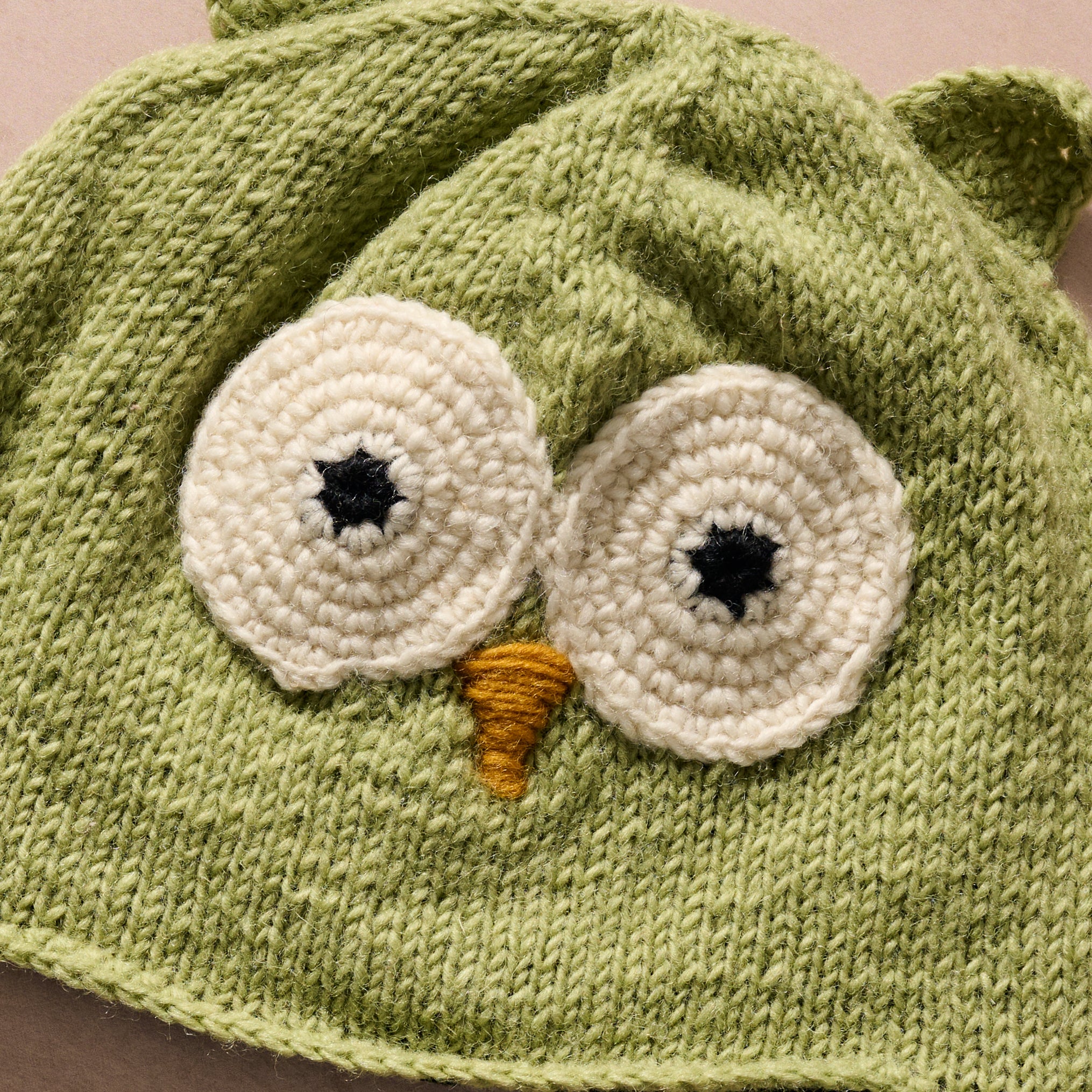 Bina Sage Owl Beanie - Adult
