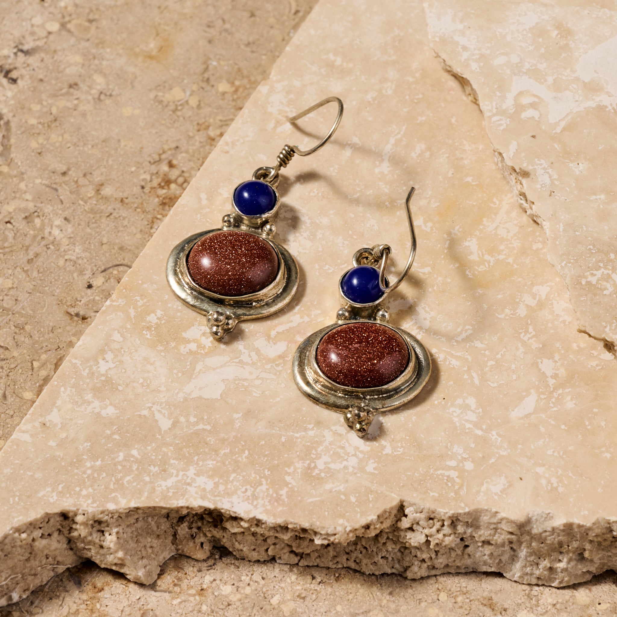 Styacka Mixed Stone Dangle Earrings