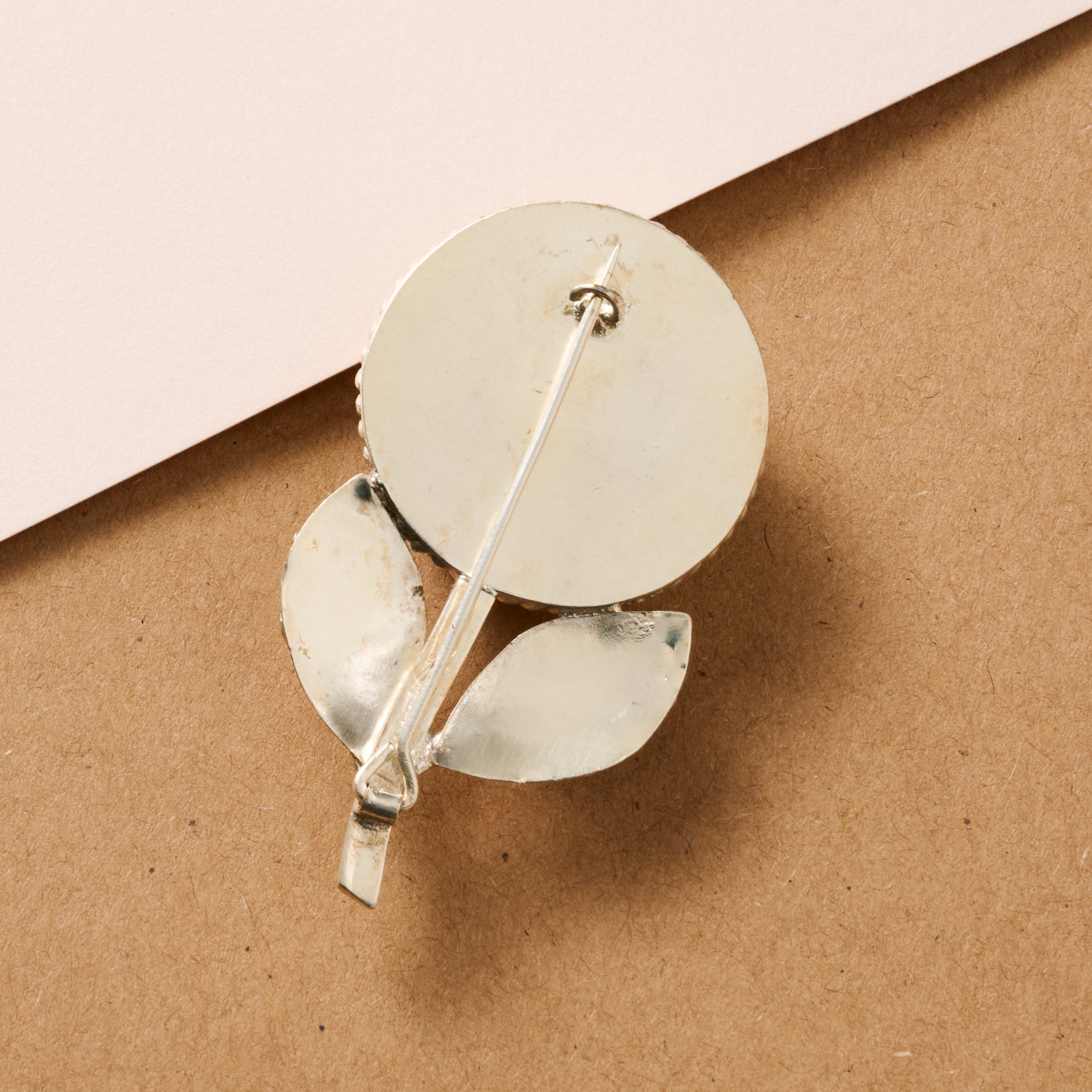 Bagaica Rose Carved Bone Pin