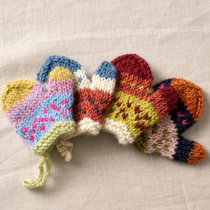 Mitho Mini Mitten Ornament - Set of 10