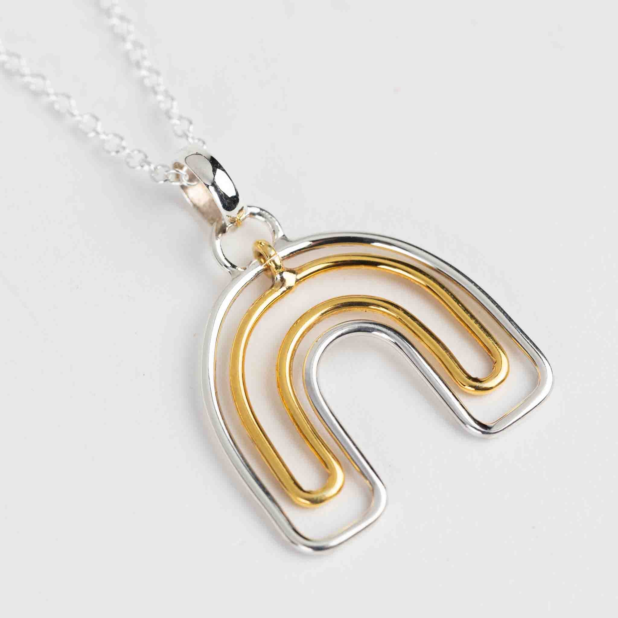 Arco Rainbow Charm Necklace - Default Title (6109580)