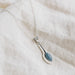 Celestial Silver Marquise Pendant Necklace thumbnail 3