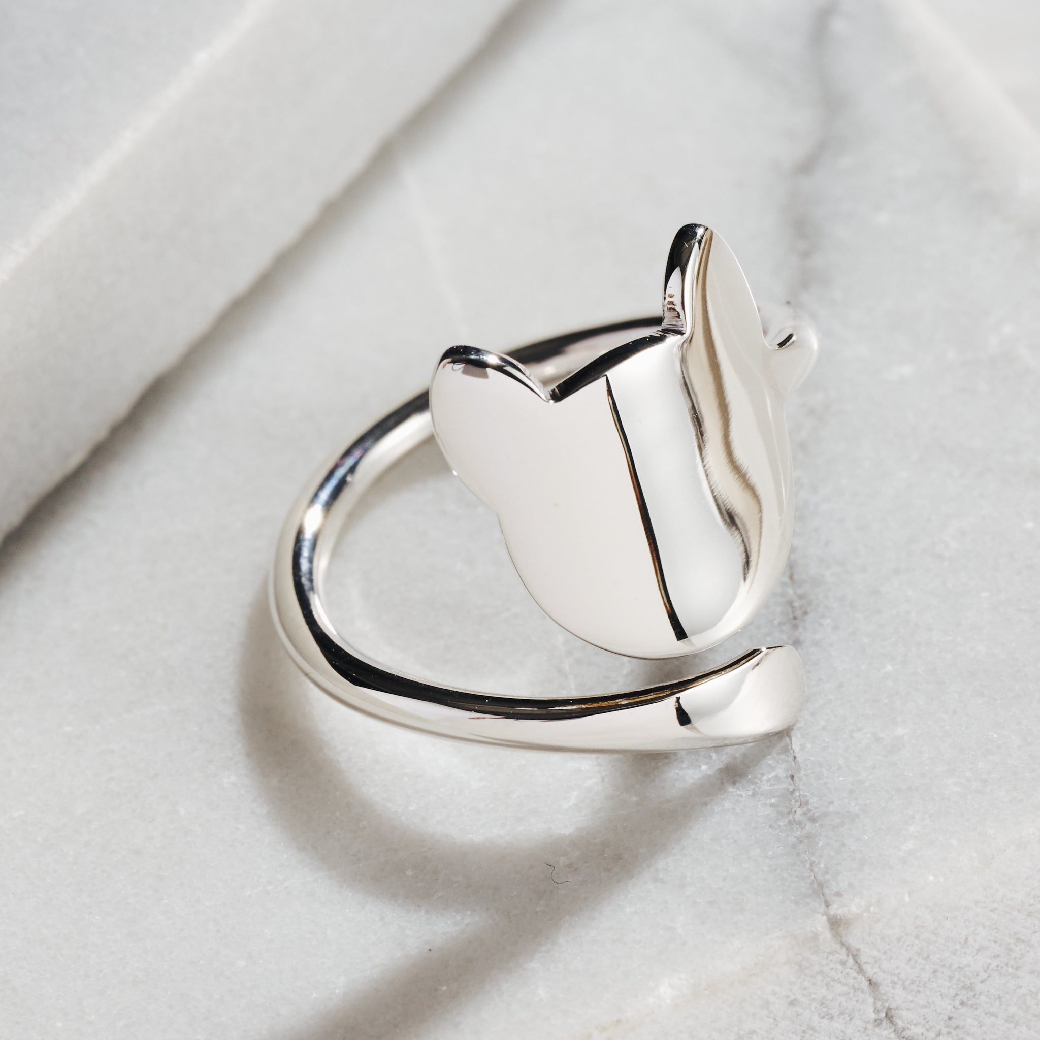 Cat Tails Sterling Silver Ring