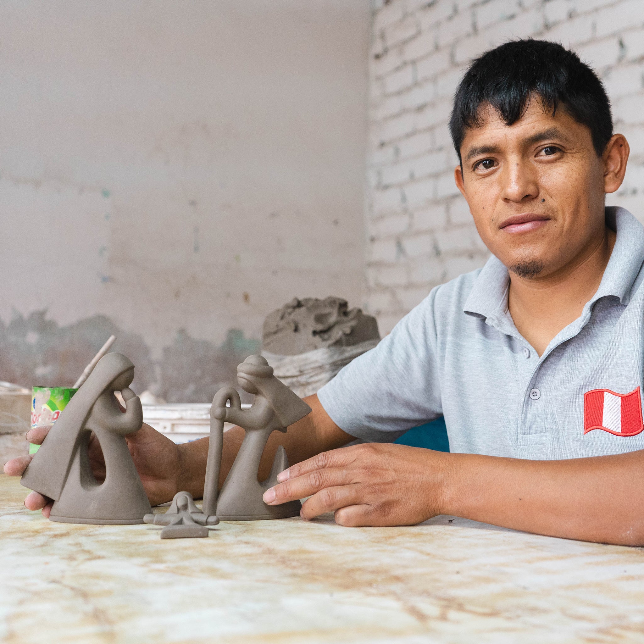 Serene Ceramic Nativity - Set of 5 - Ten Thousand Villages