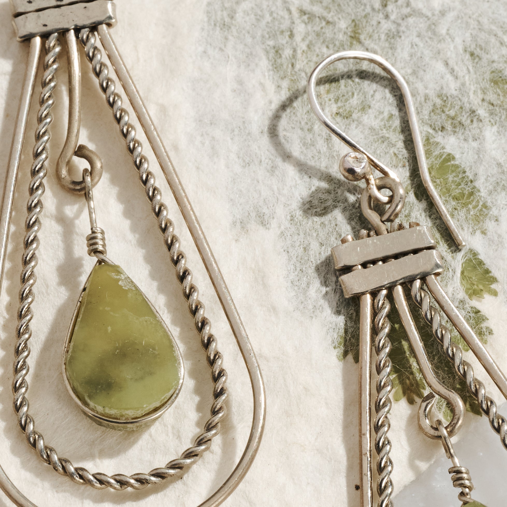 Ayni Serpentine Stone Earrings