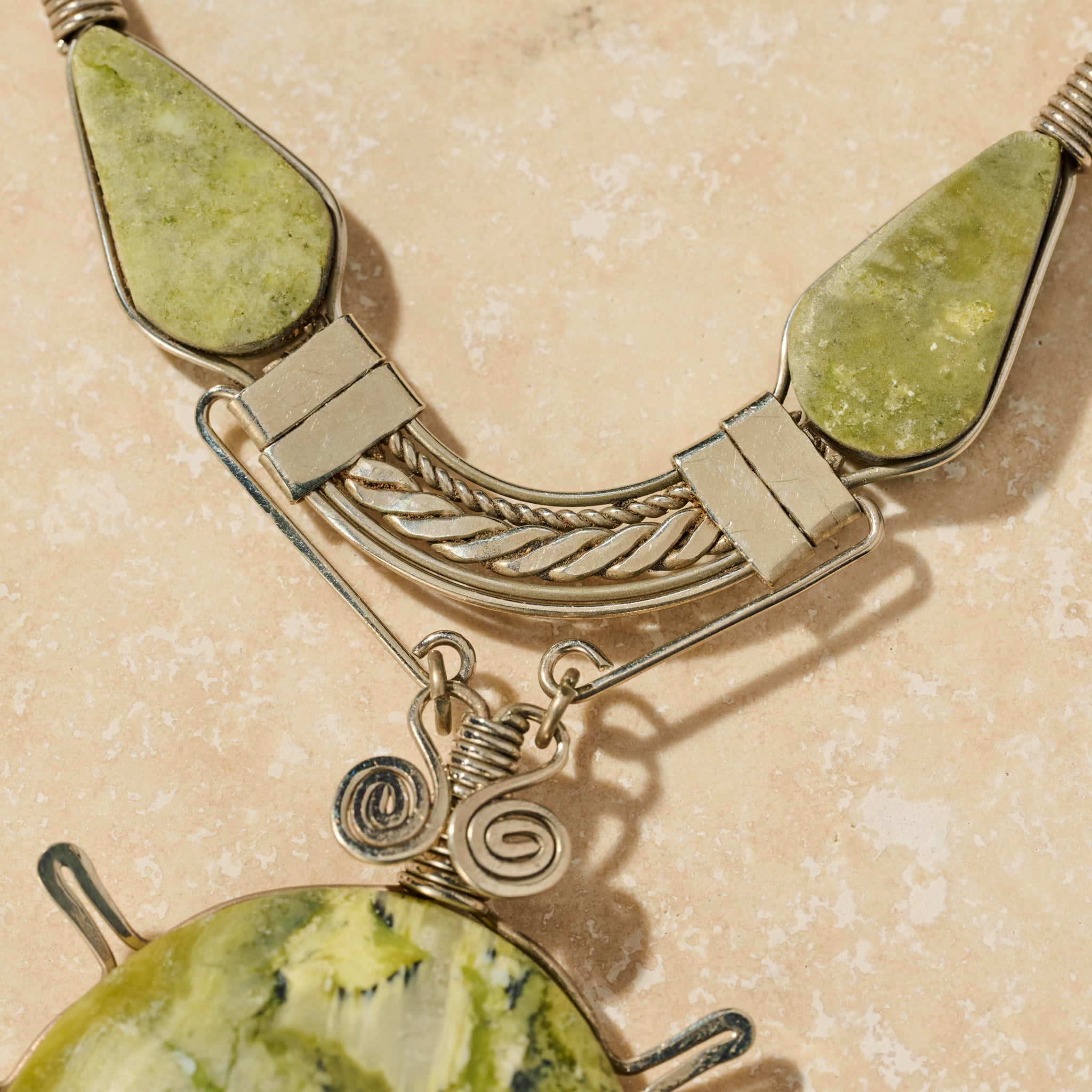 Waca Serpentine Stone Necklace