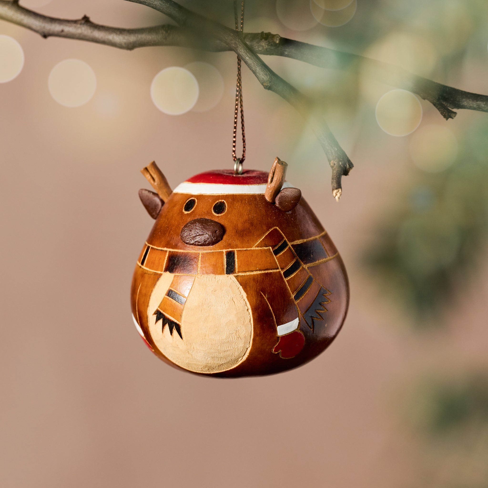 Christmas Hat Gourd Ornament – Ten Thousand Villages