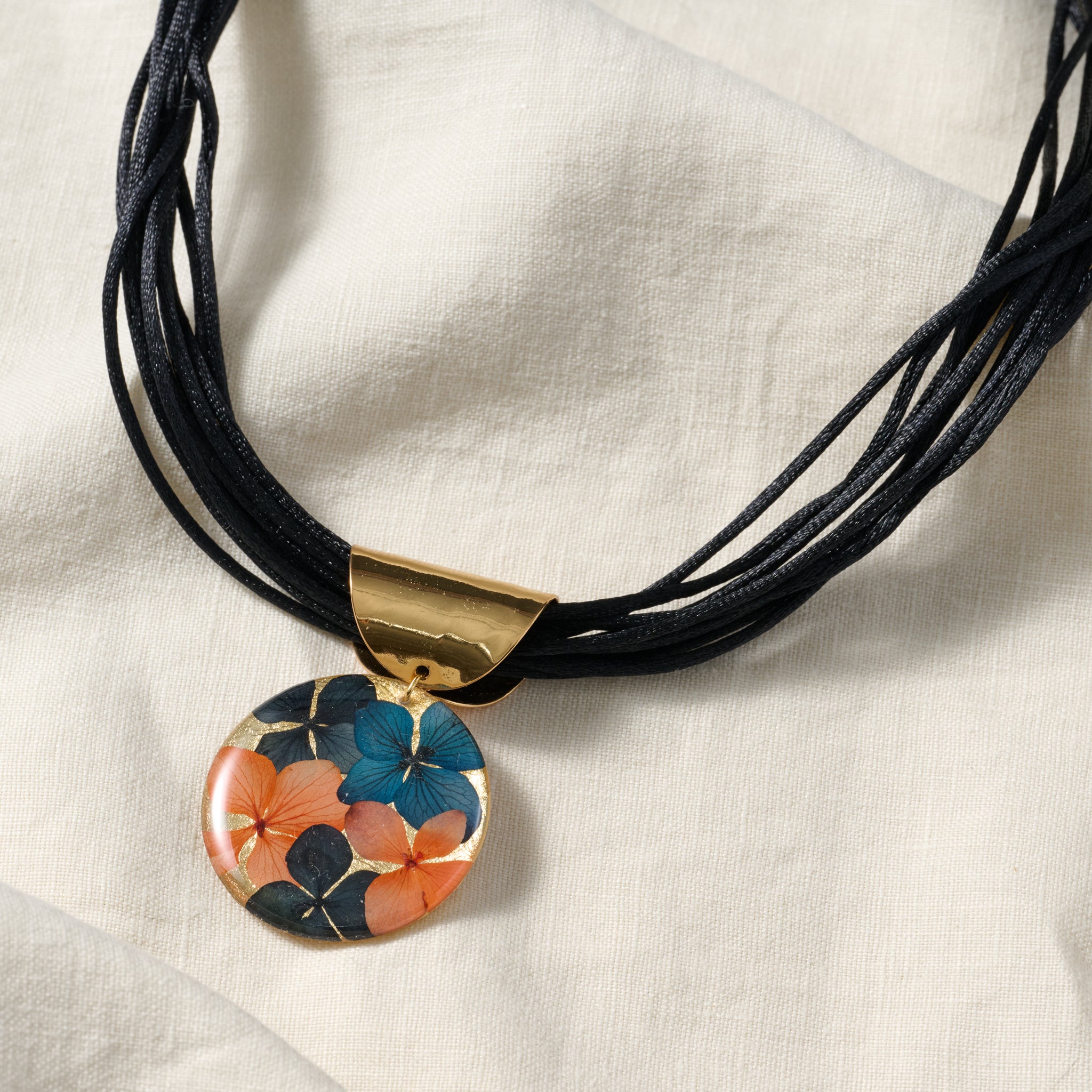 Antonella Flower Petal Layered Pendant Necklace - Ten Thousand Villages