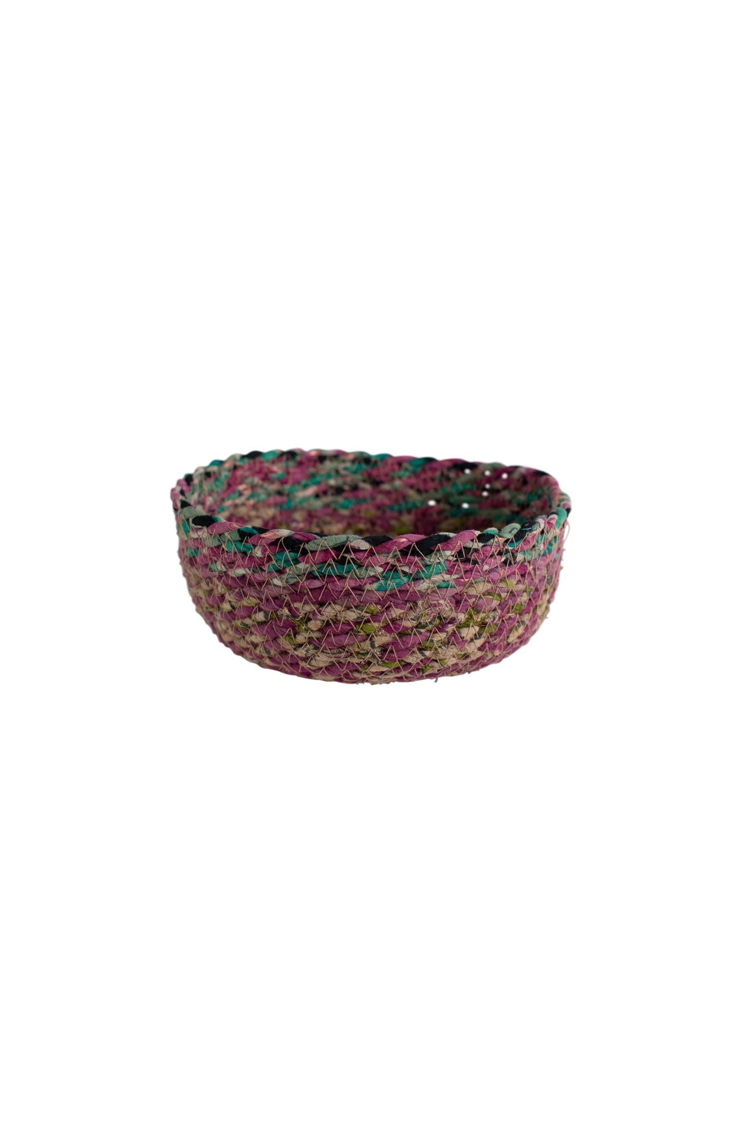 Swirling Sari Basket - Ten Thousand Villages