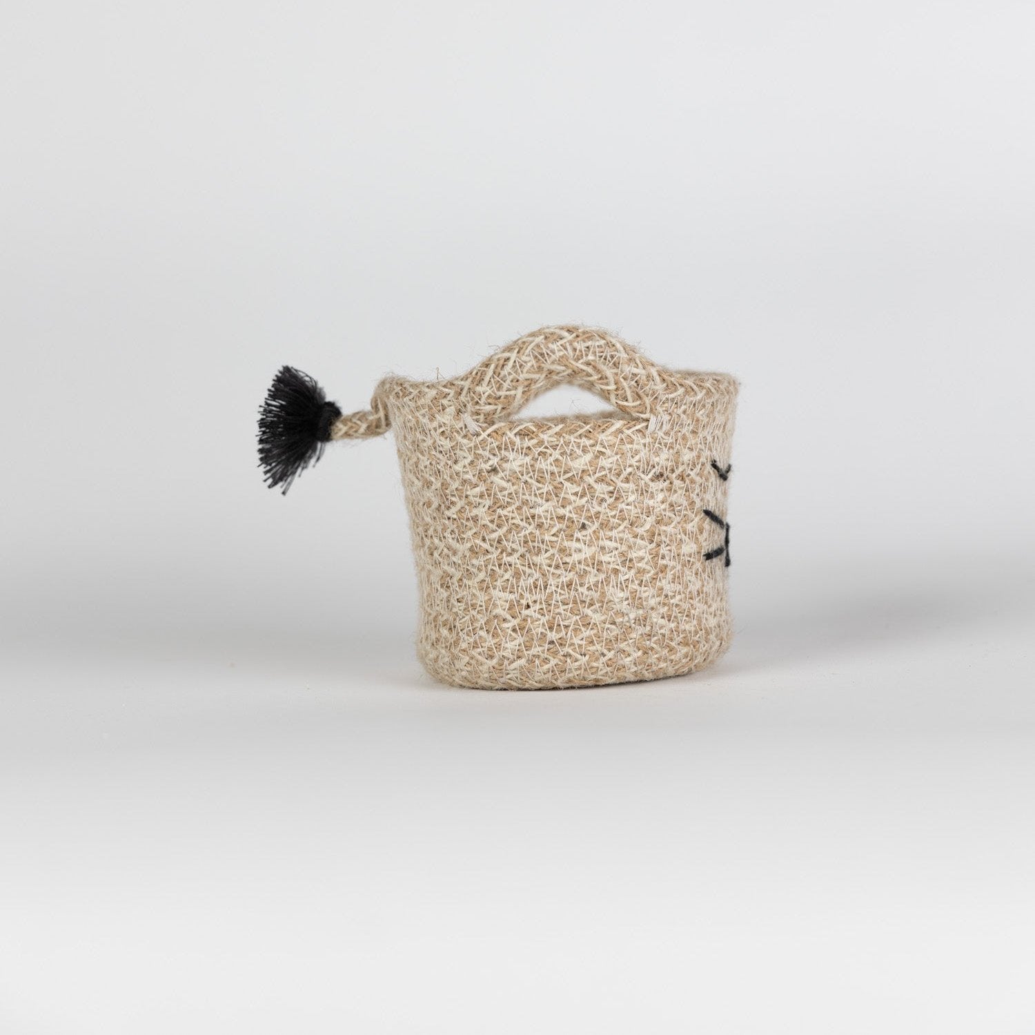 Cat Face Jute Basket - Ten Thousand Villages
