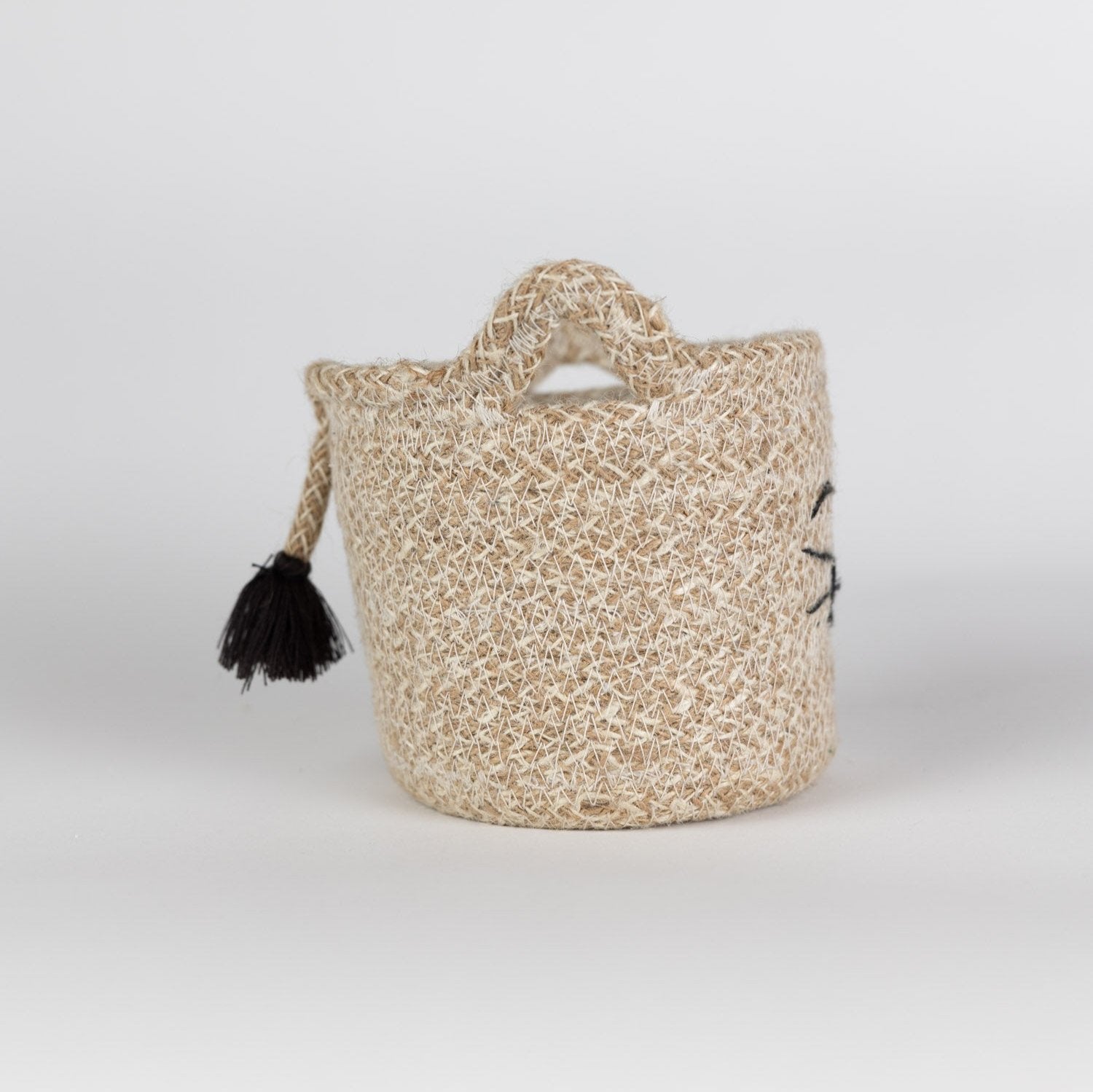 Cat Face Jute Basket - Ten Thousand Villages