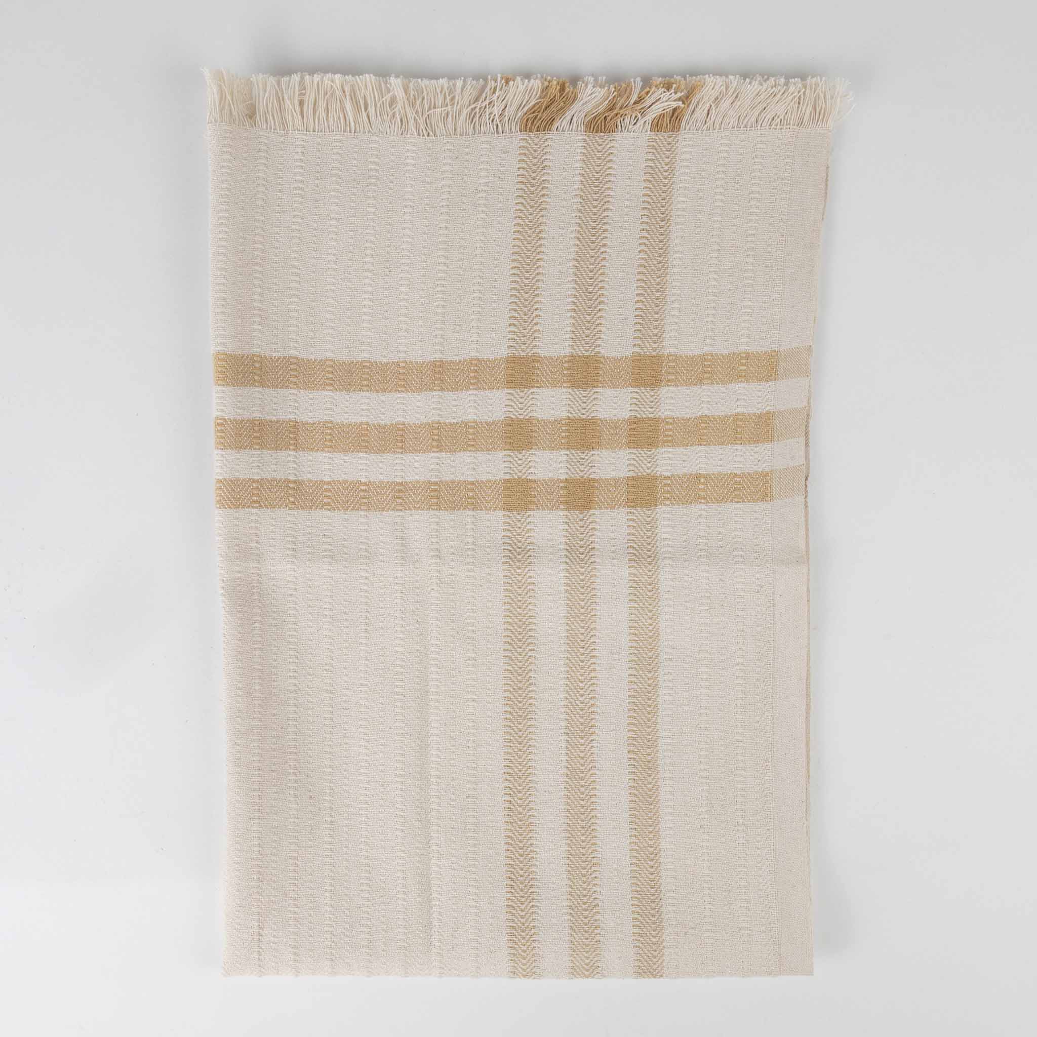 Sunny Stripe Checked Tea Towel - Ten Thousand Villages