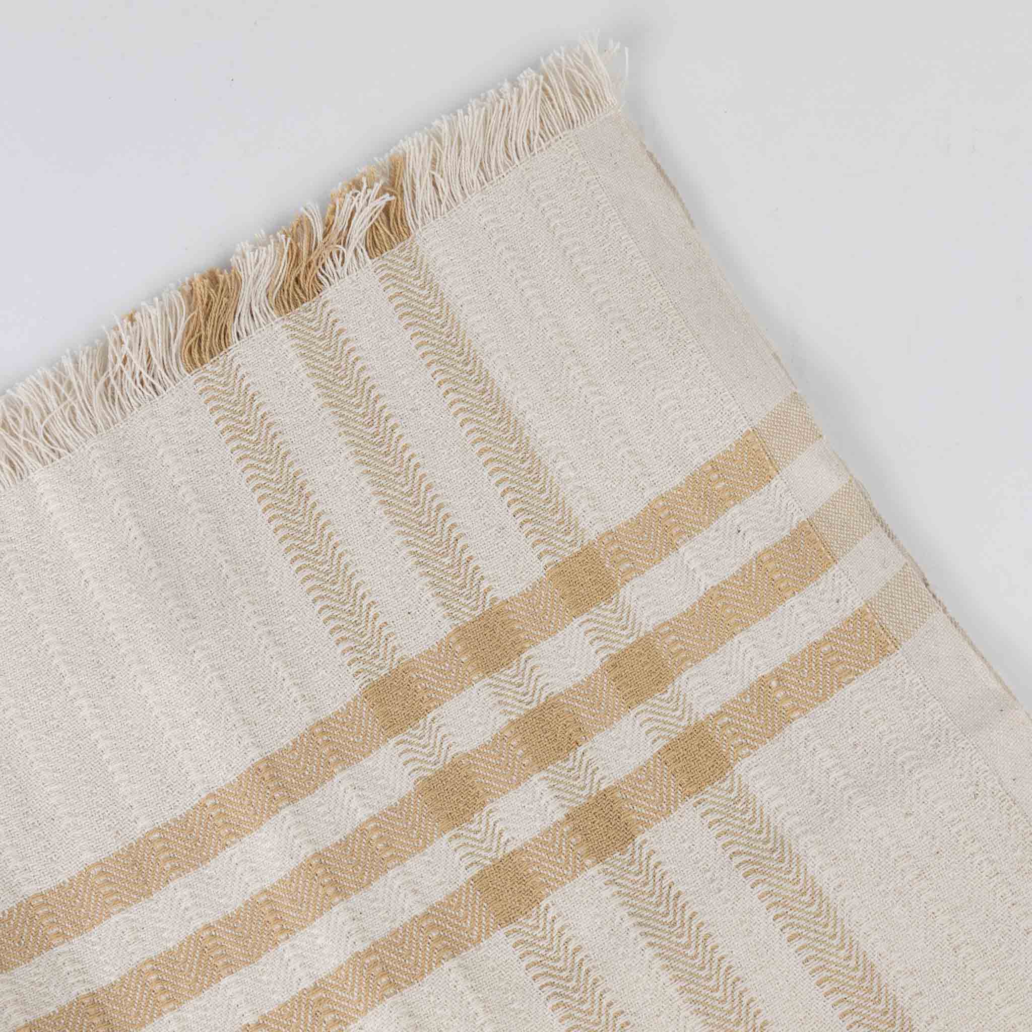 Sunny Stripe Checked Tea Towel - Ten Thousand Villages