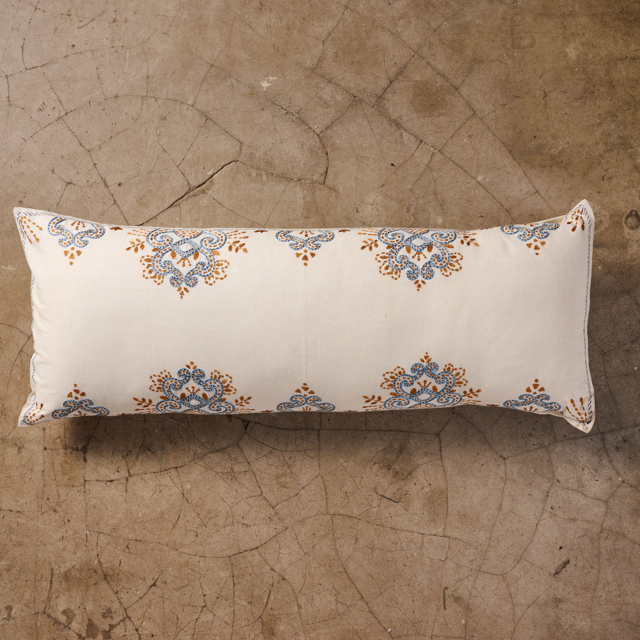 Jatila Hand Embroidered Lumbar Pillow Cover