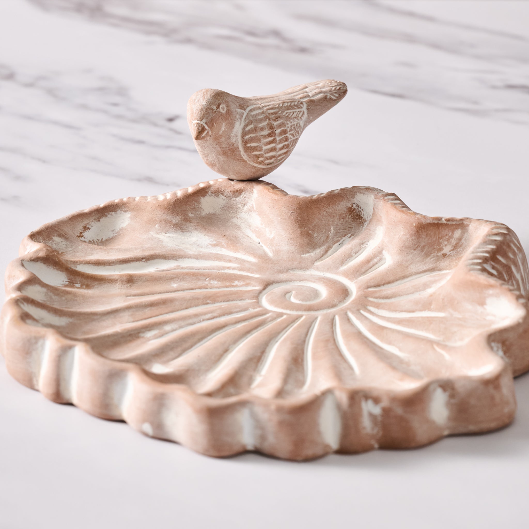 Palaka Lotus Clay Bird Feeder