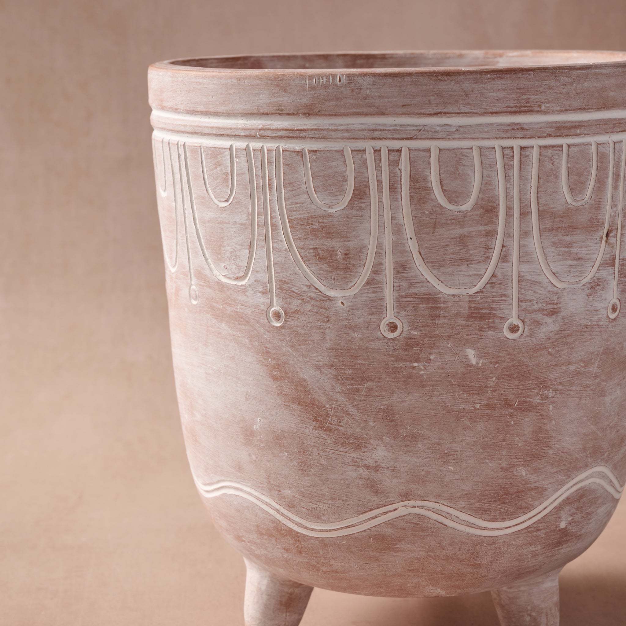 Jibana Etched Terracotta Planters