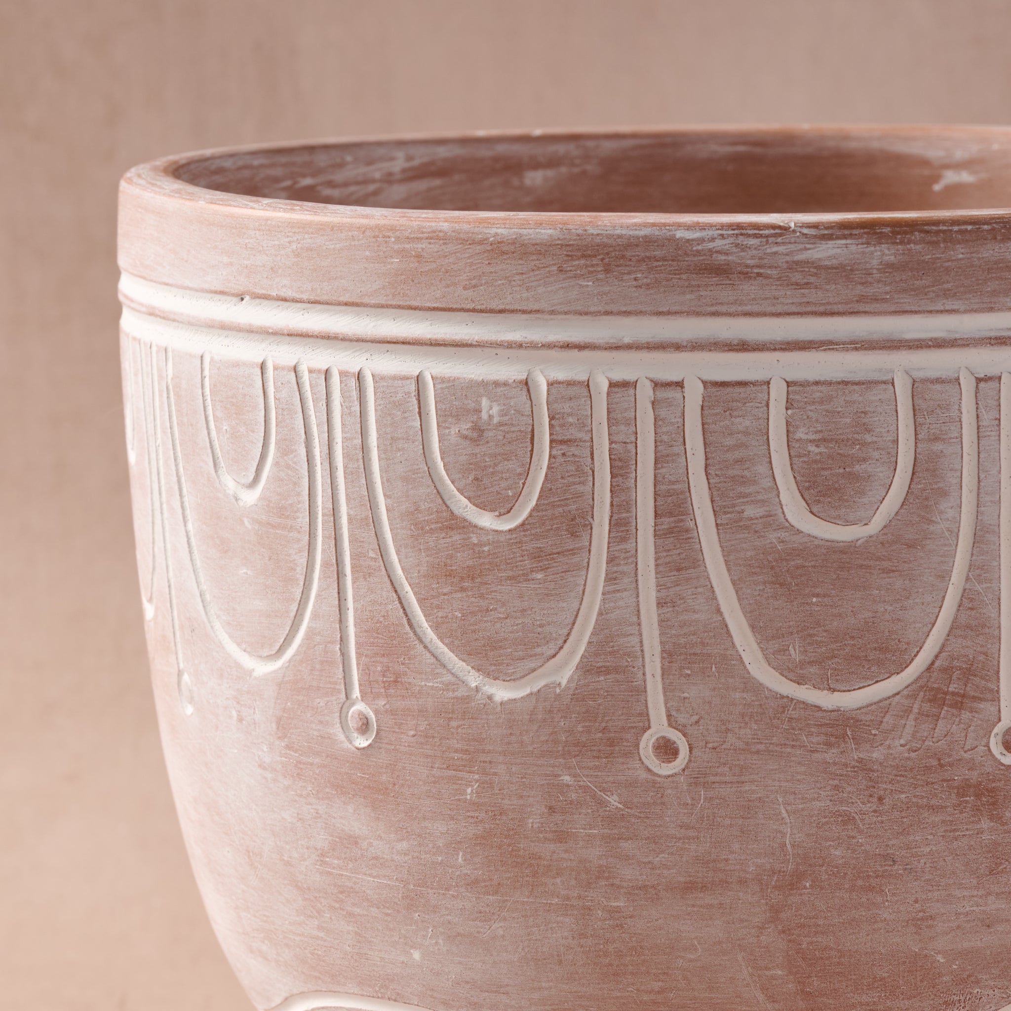 Jibana Etched Terracotta Planters
