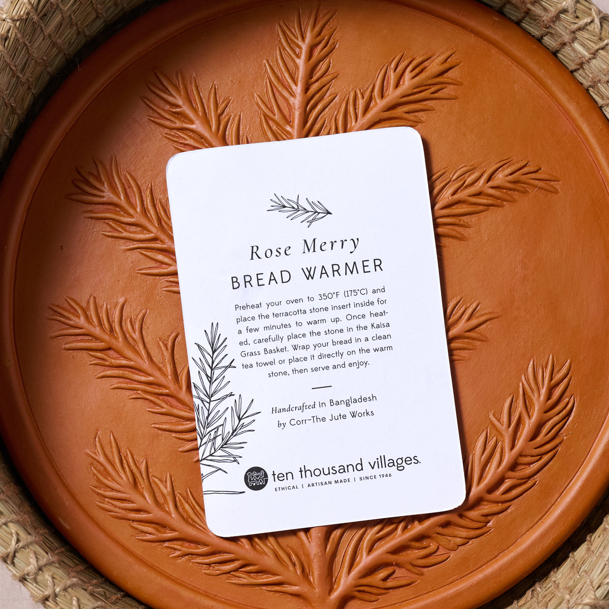 RoseMerry Bread Warmer + Recipe Card