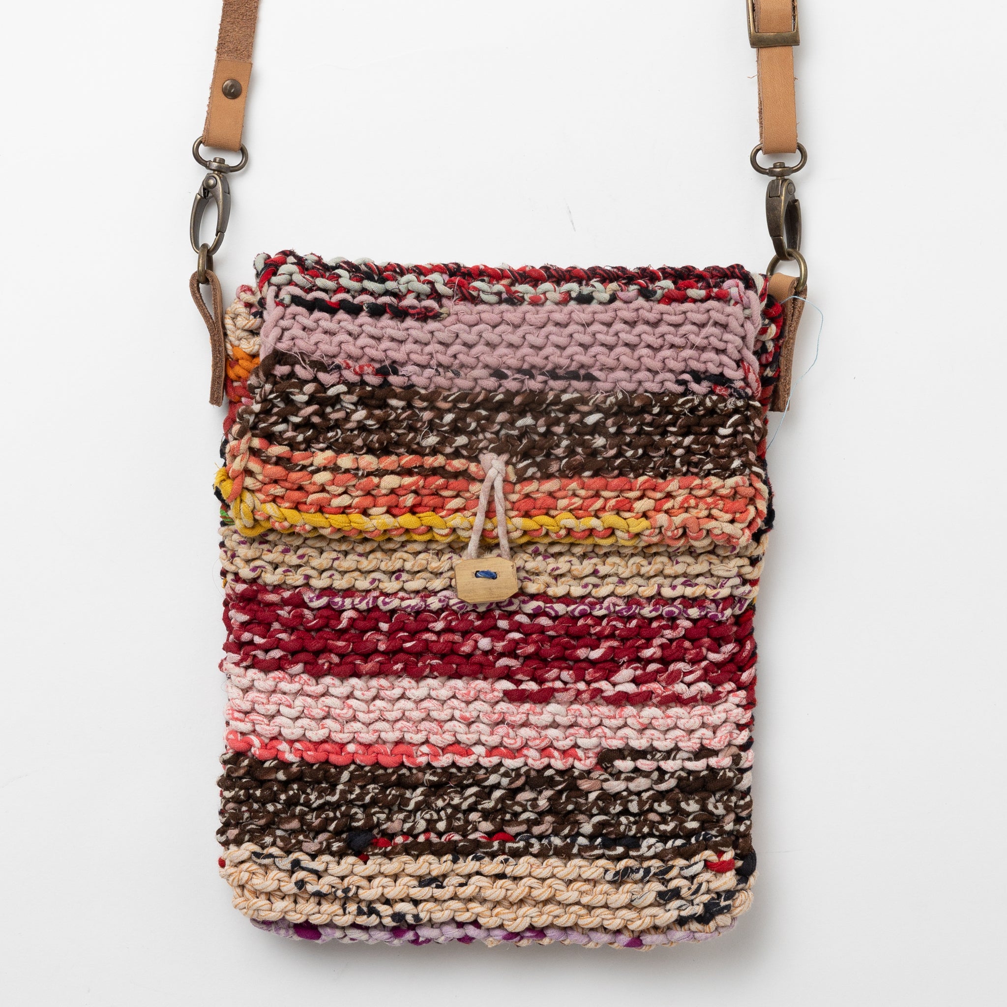 Naisha Sari Handknit Crossbody Bag - Ten Thousand Villages