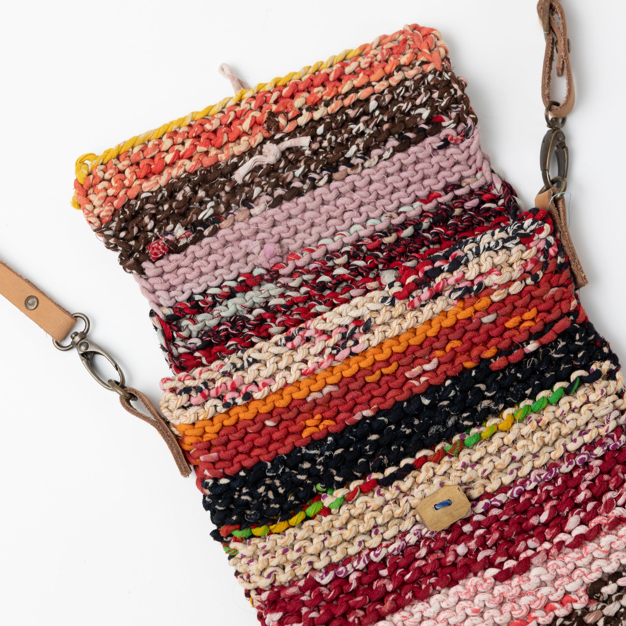 Naisha Sari Handknit Crossbody Bag - Ten Thousand Villages