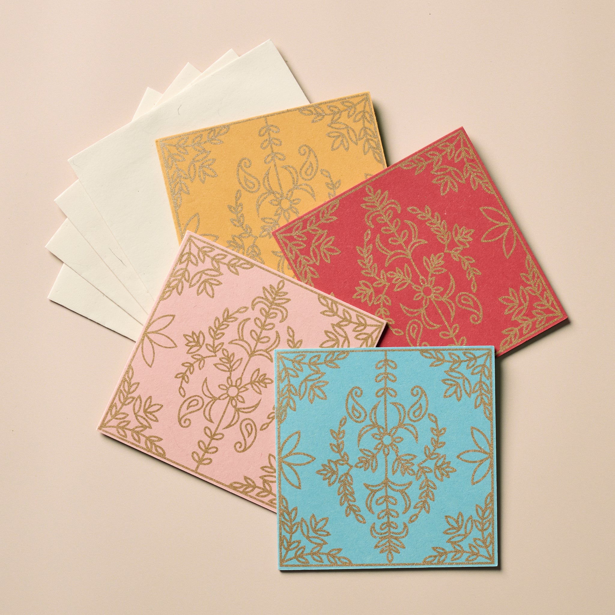 Stay Golden Greeting Cards - Set of 4 - Ten Thousand Villages