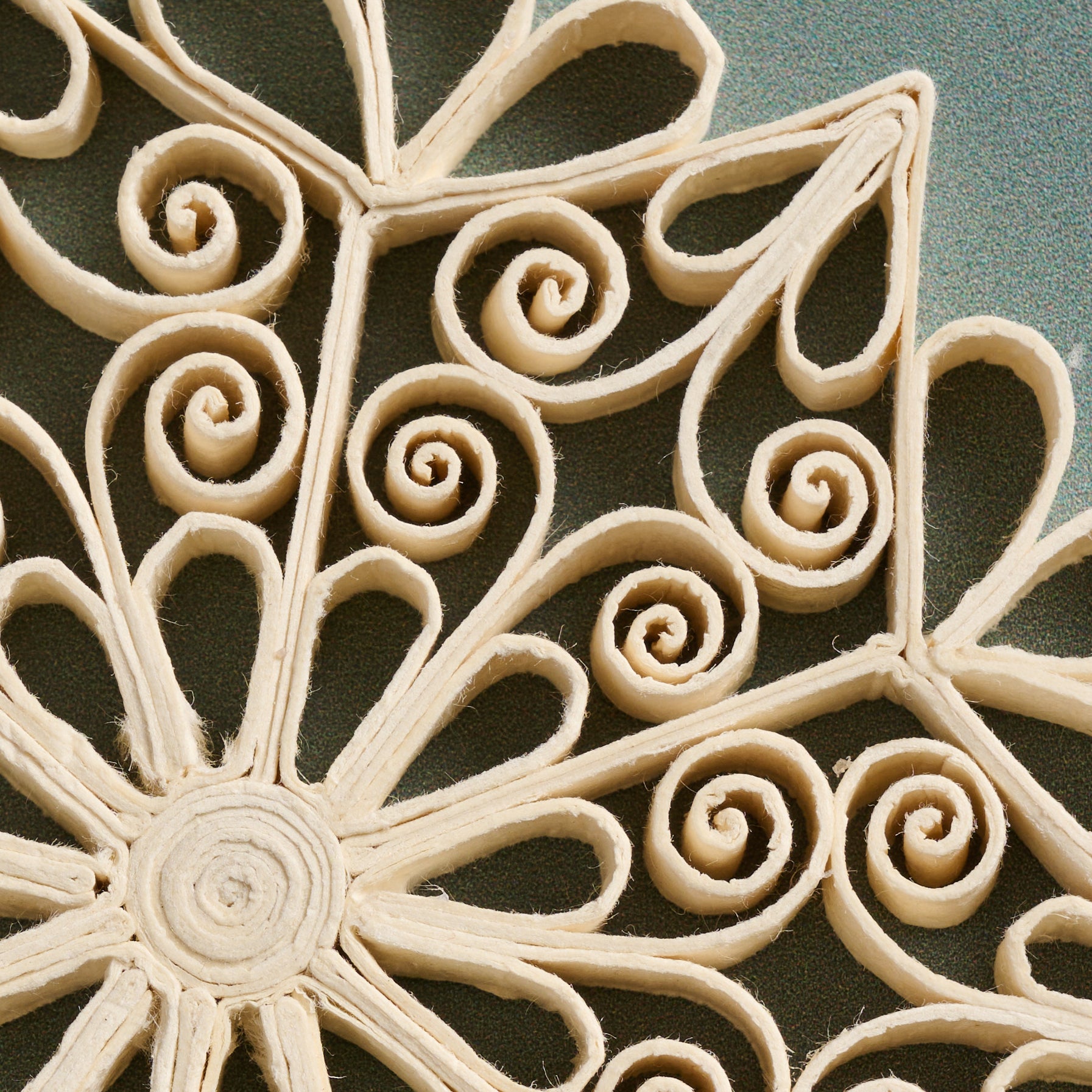 Quilled Cream Snowflake Ornament - Ten Thousand Villages