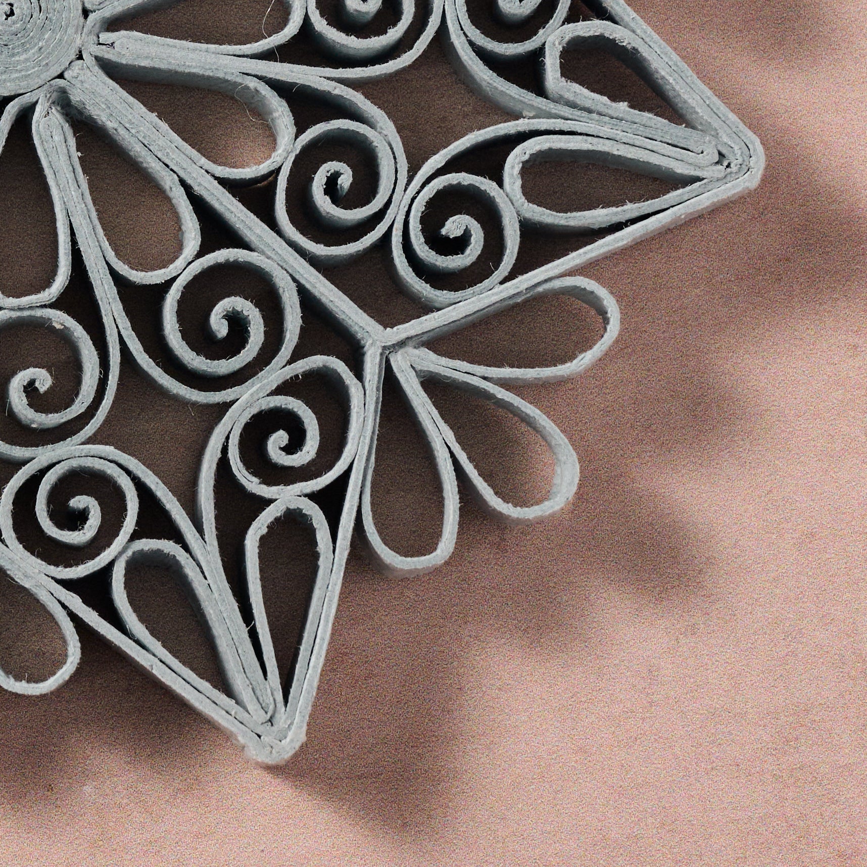 Kula Quilled Snowflake Ornament - Silver