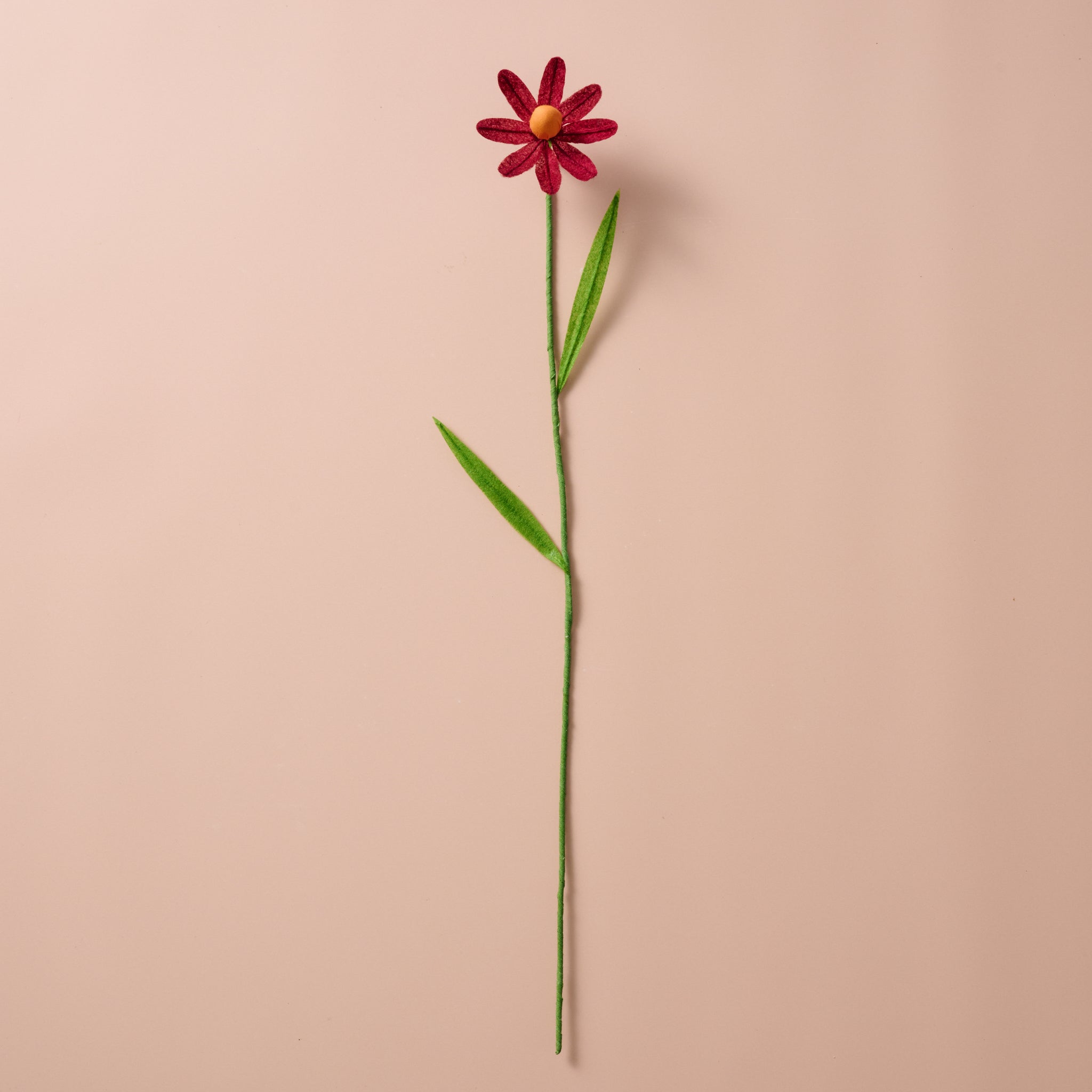 Silk Paper Cone Flower - Burgandy