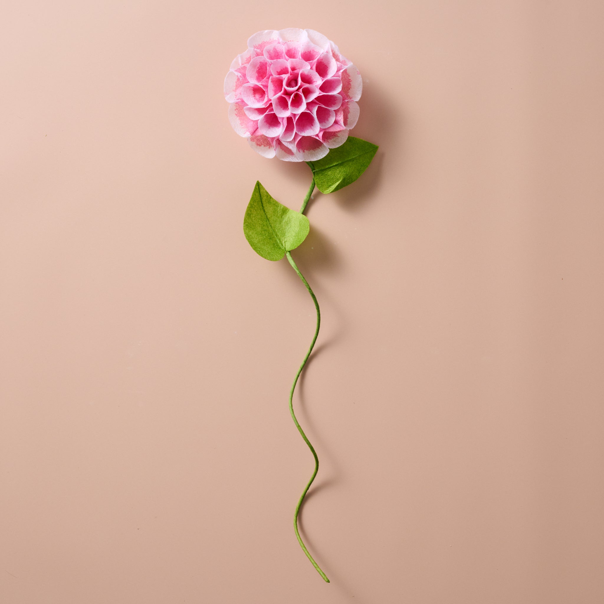 Silk Paper Dahlia Flower - Pink