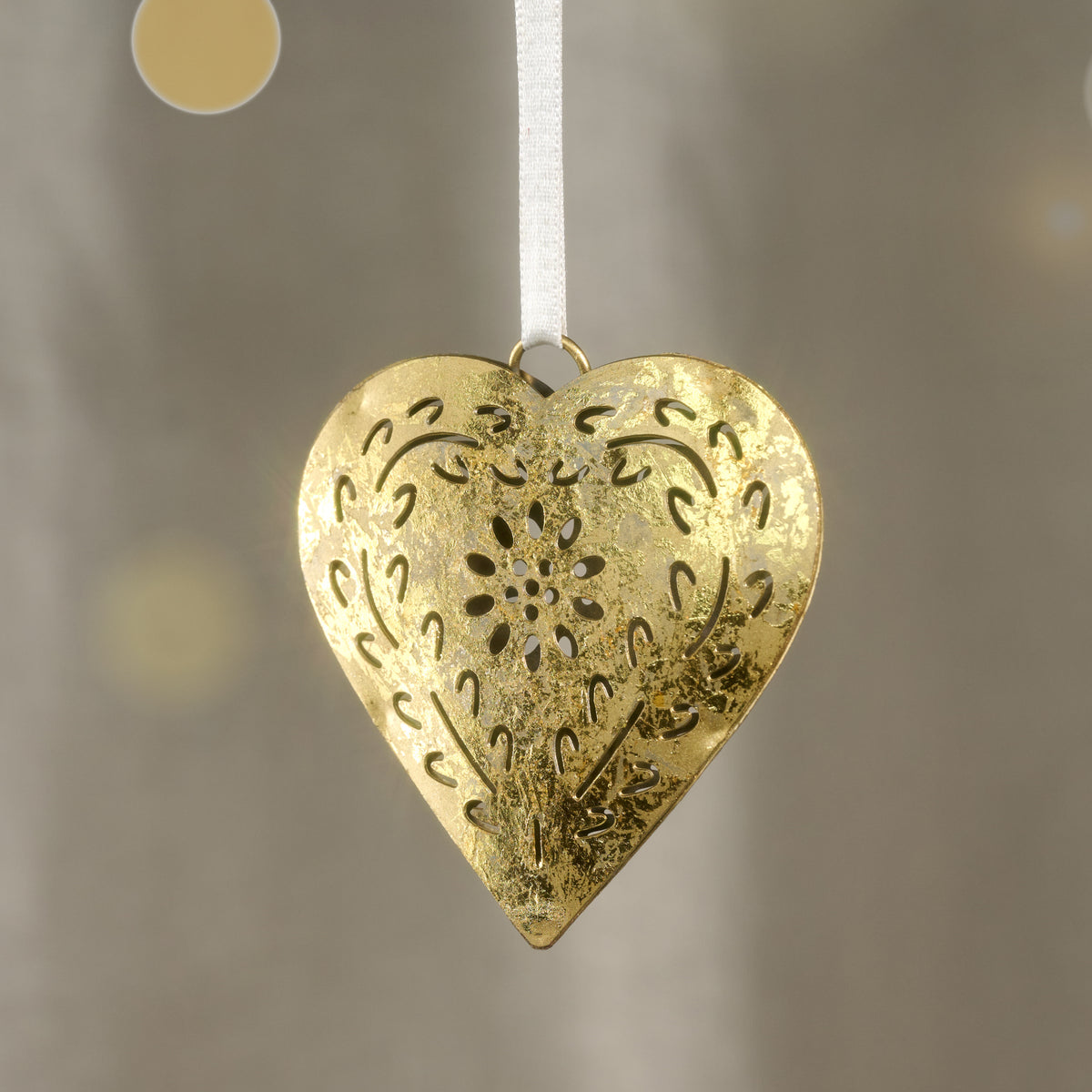 Rasika Gold Iron Heart Ornament