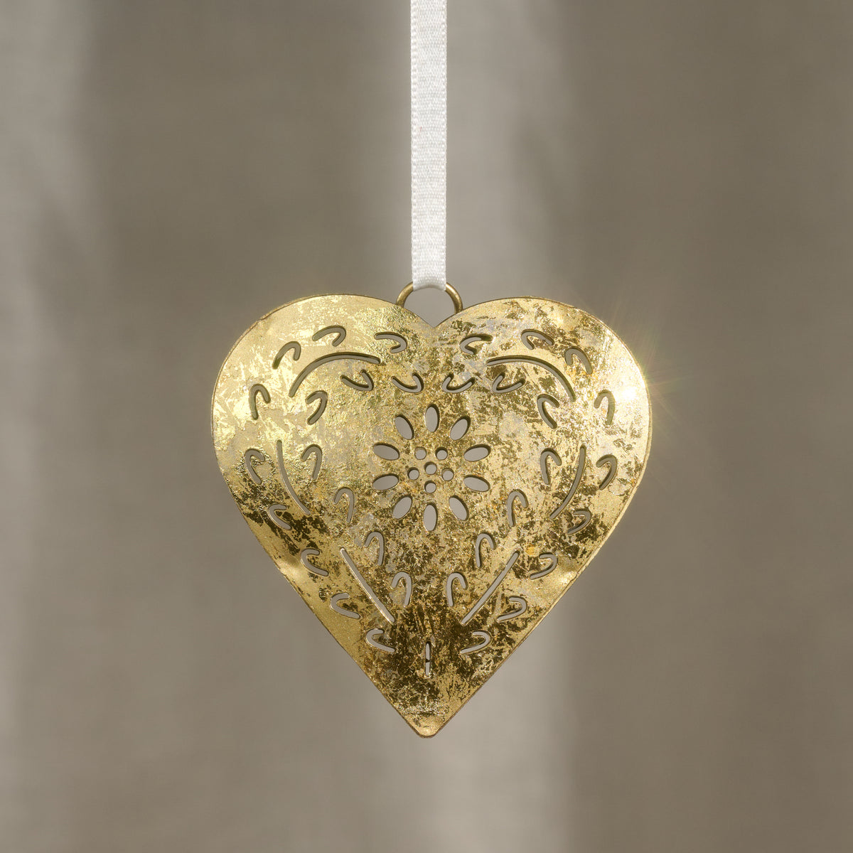 Rasika Gold Iron Heart Ornament