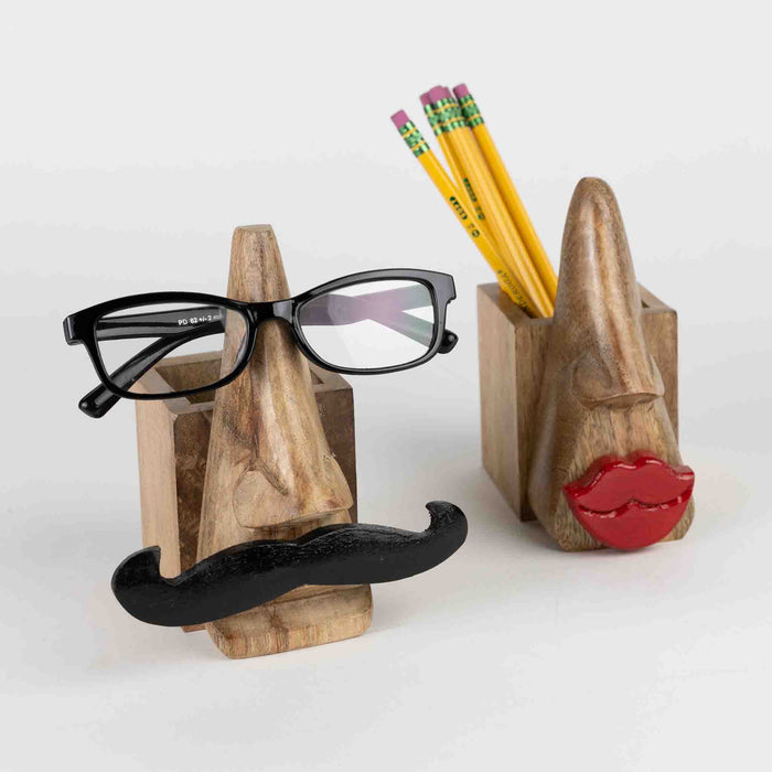 Mustache Eyeglass & Pencil Holder - Default Title (6801160) 3