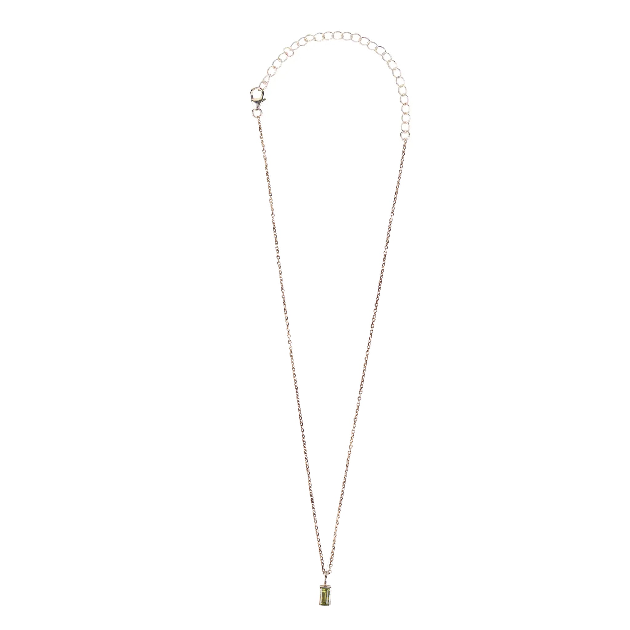 Peridot Silver Pendant Necklace - Ten Thousand Villages