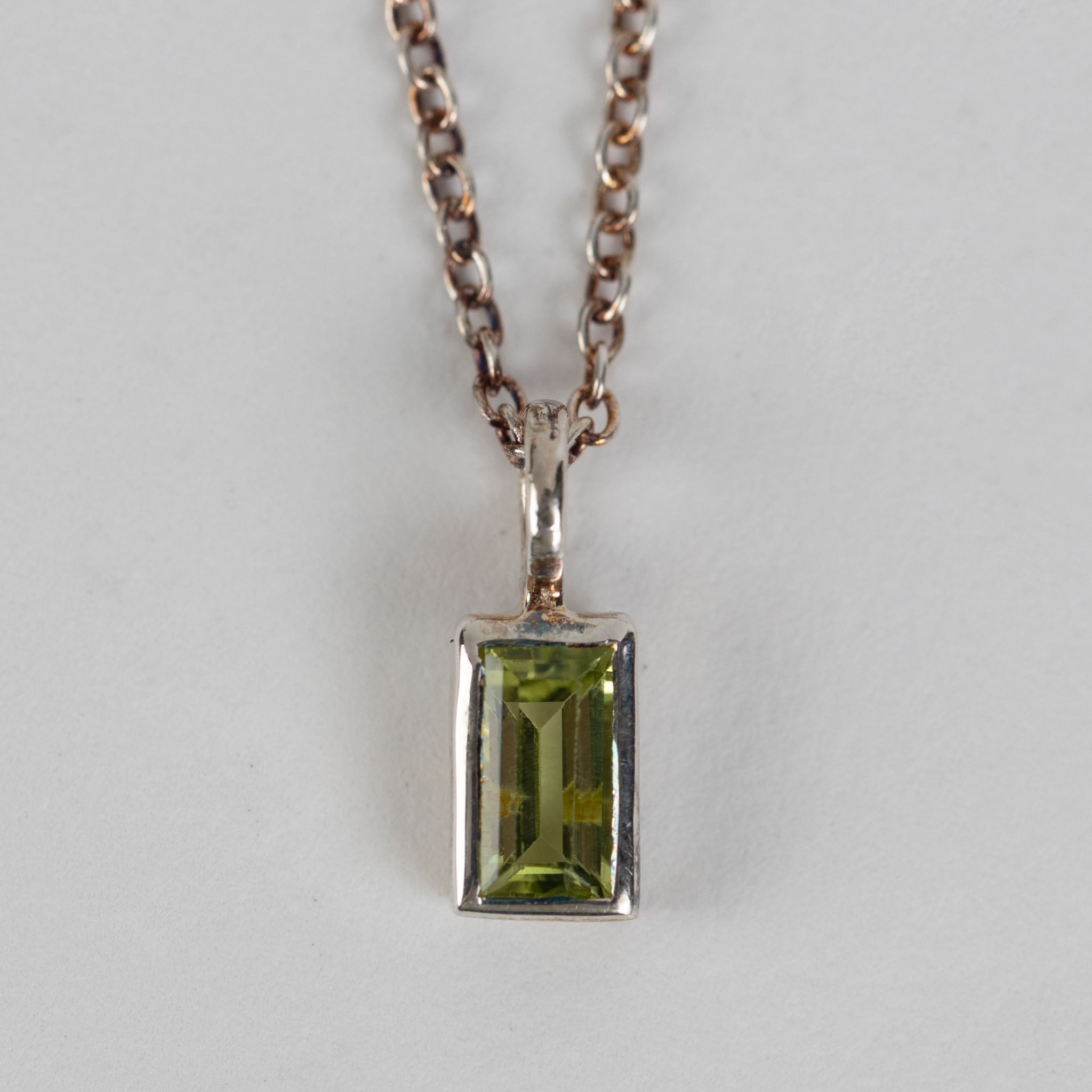 Peridot Silver Pendant Necklace - Ten Thousand Villages