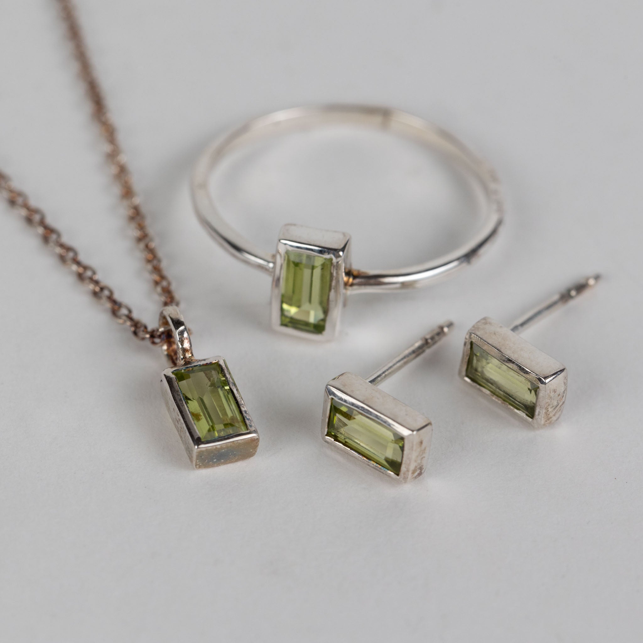 Peridot Silver Pendant Necklace - Ten Thousand Villages