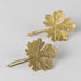 Leaf Drop Earrings in Brass thumbnail 3