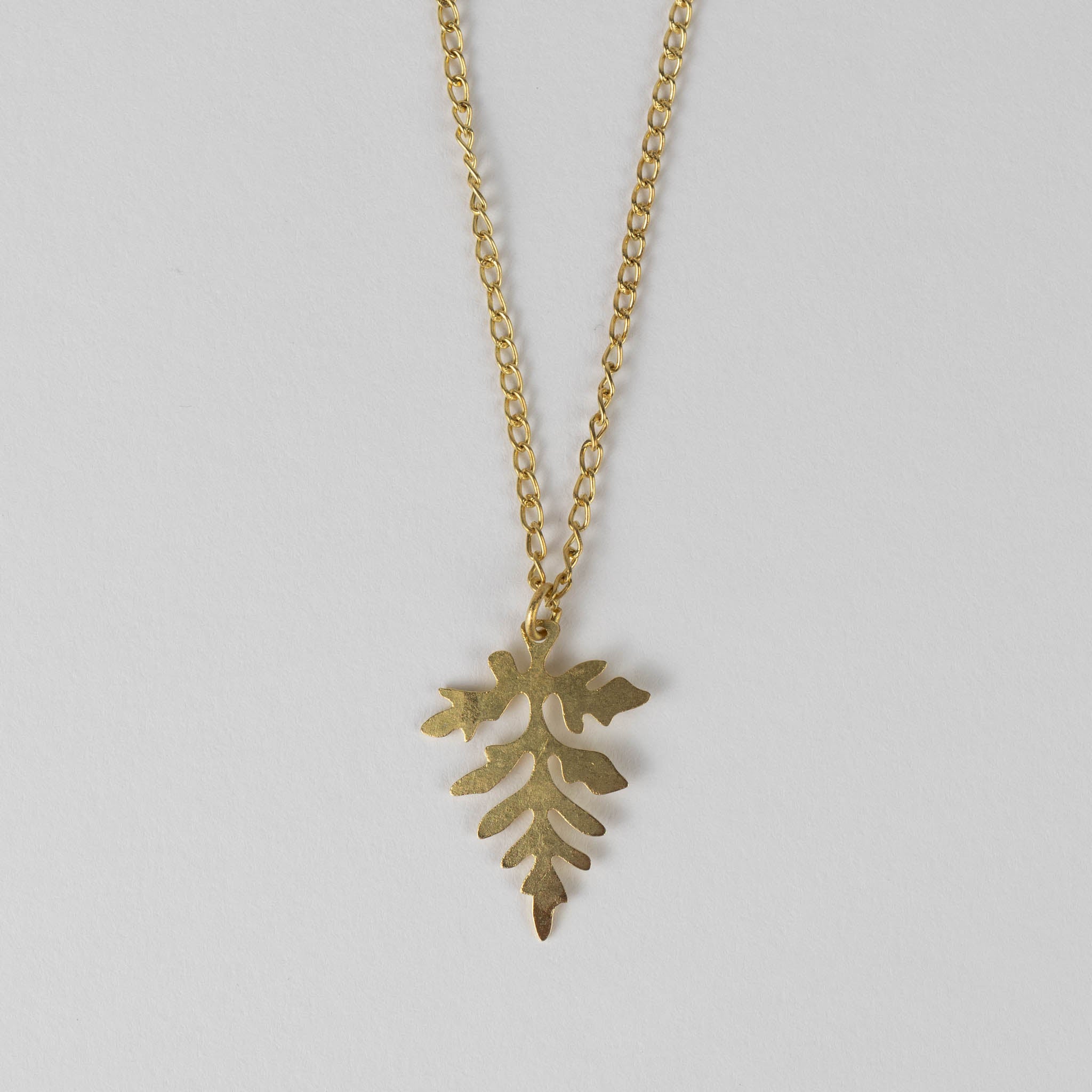 Leaf Charm Pendant Necklace - Ten Thousand Villages
