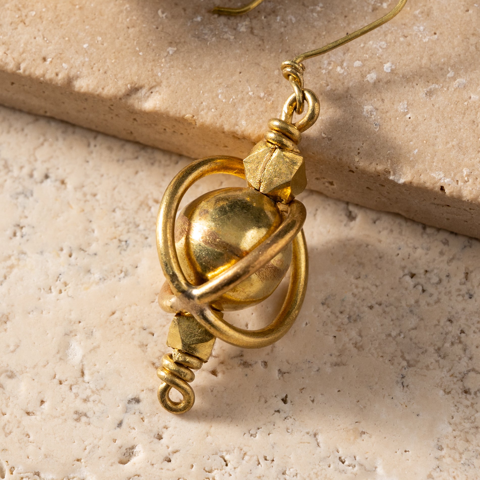 Atma Brass Globe Earrings - Ten Thousand Villages