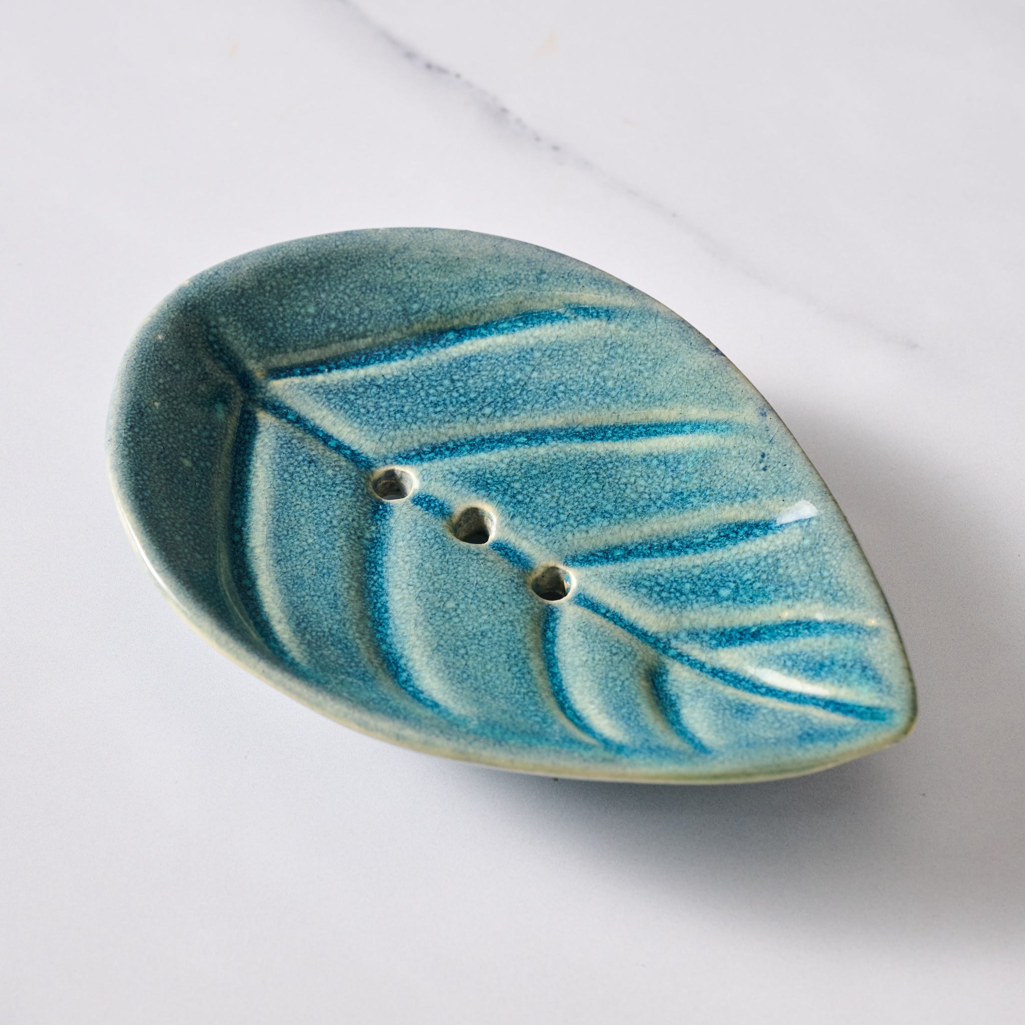 Geela Ceramic Leaf Soap Dish
