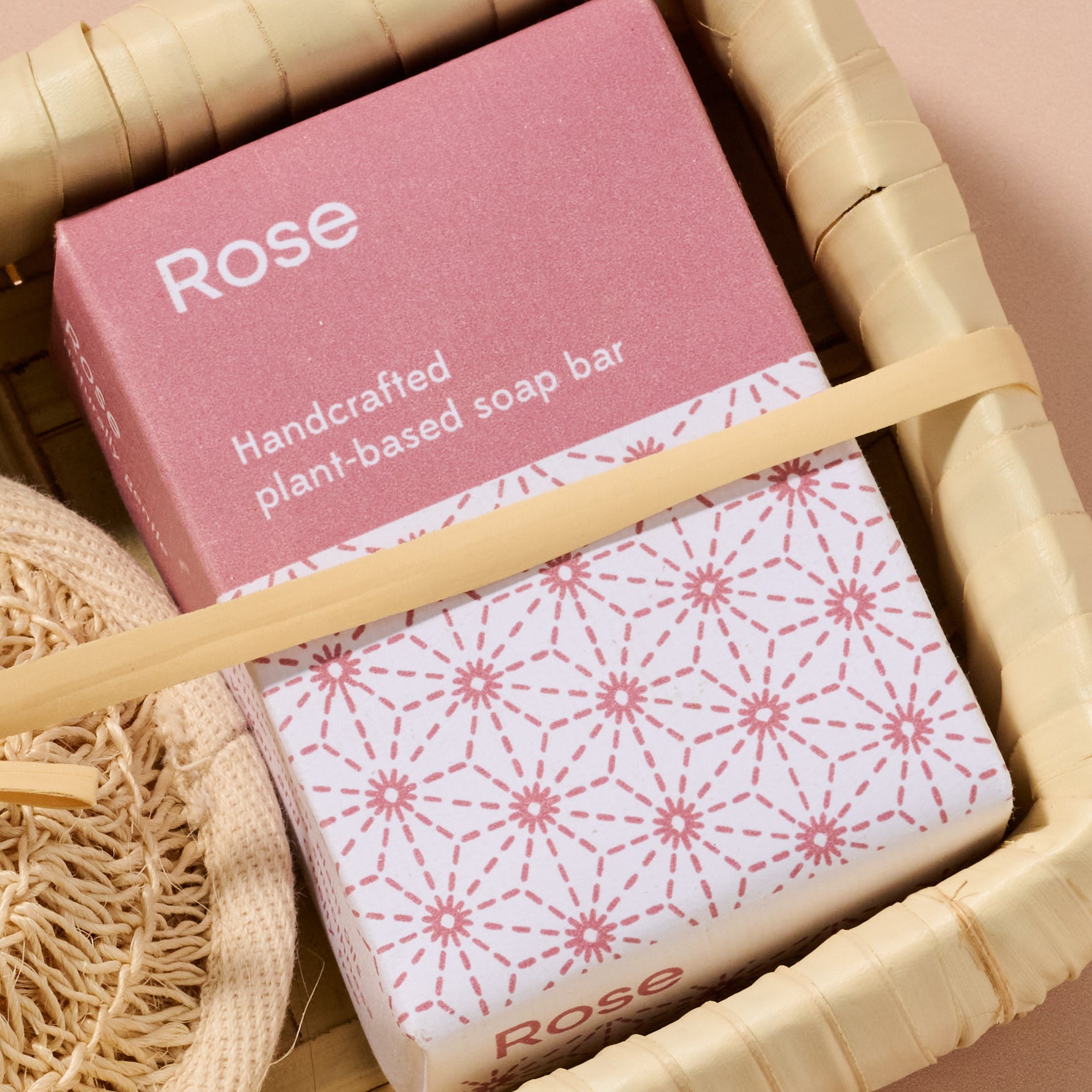 Taaja Lavender and Rose Soap/Body Scrubber Set