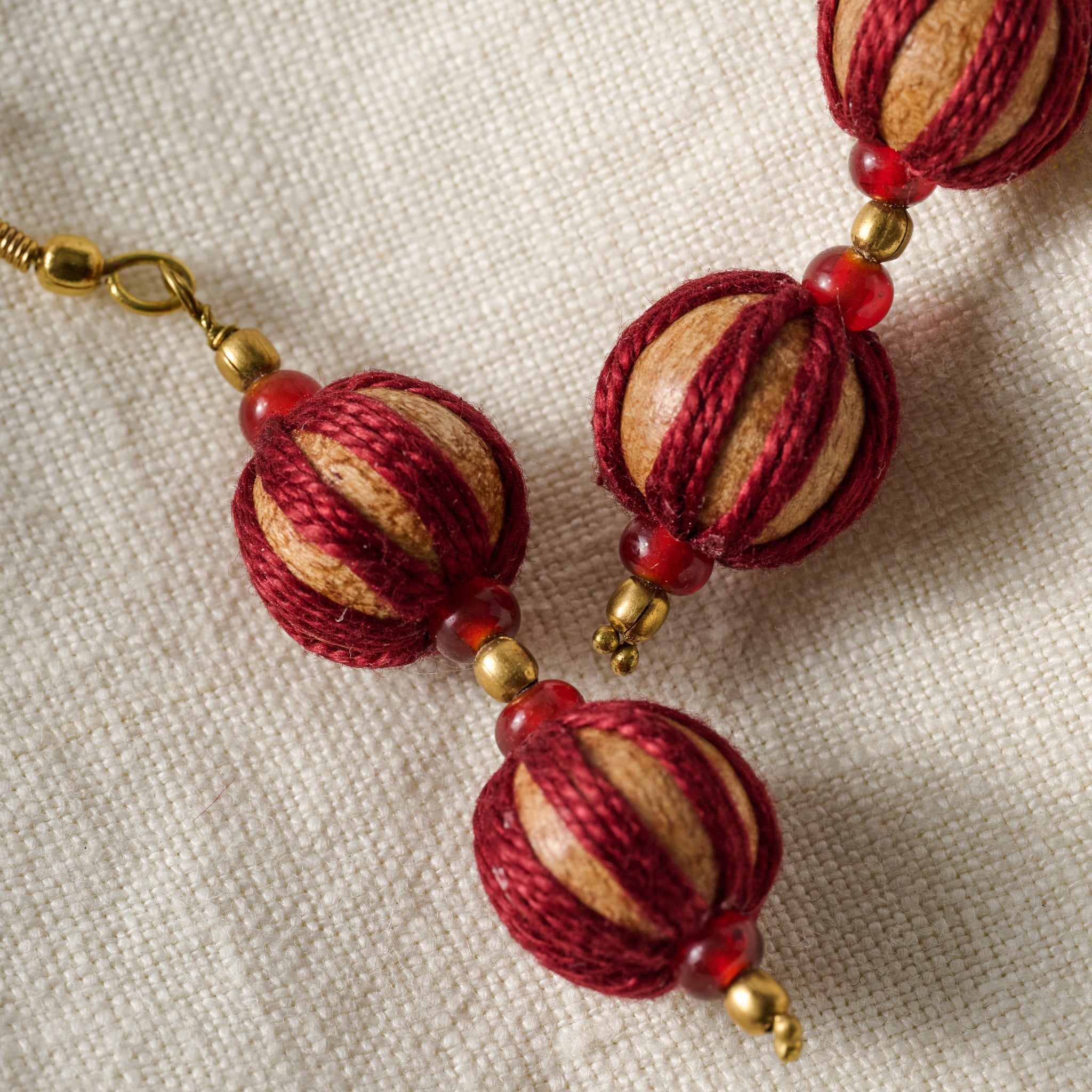 Oris Wrapped Wood Drop Earrings - Ten Thousand Villages