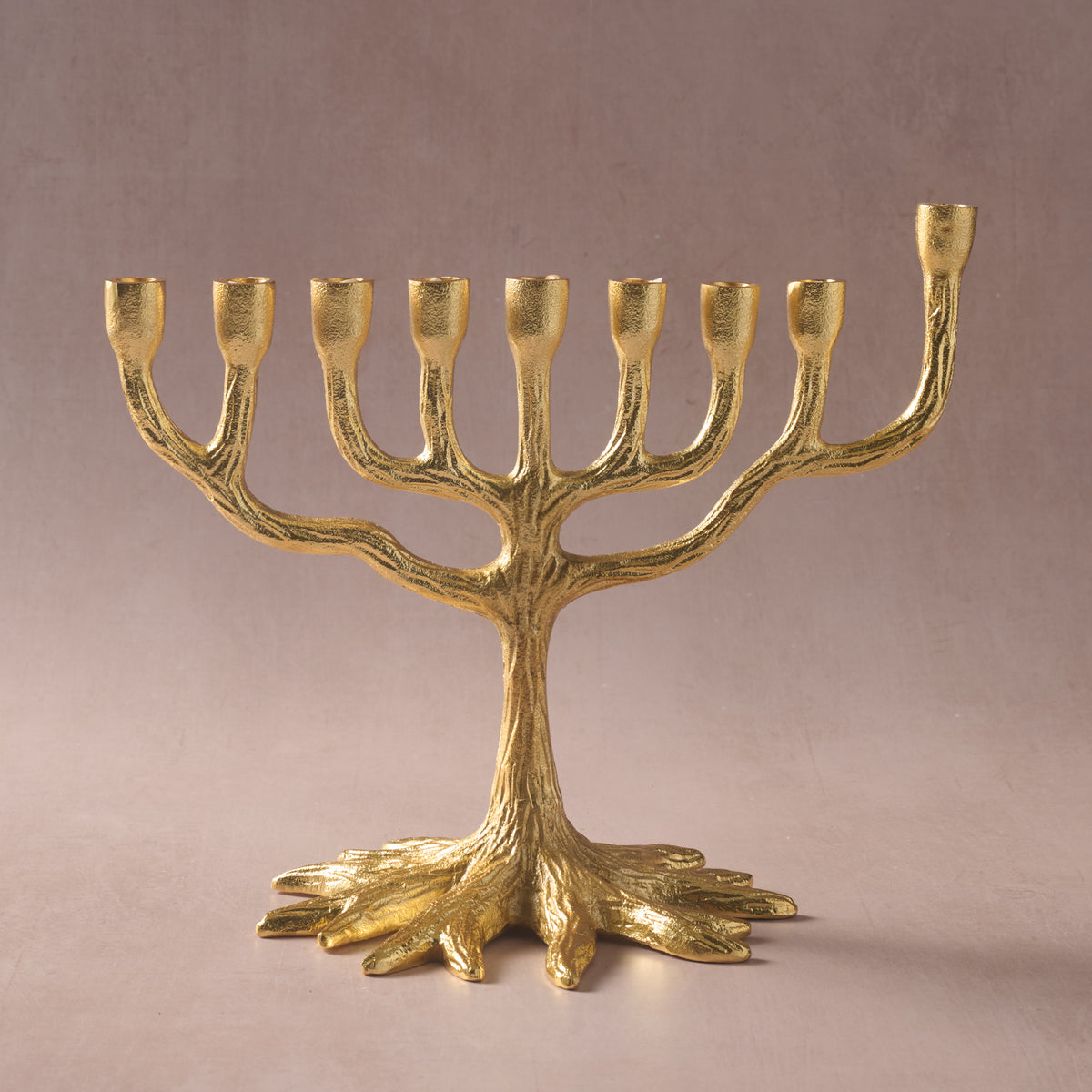 Rooted in Faith Gold Tone Menhorah